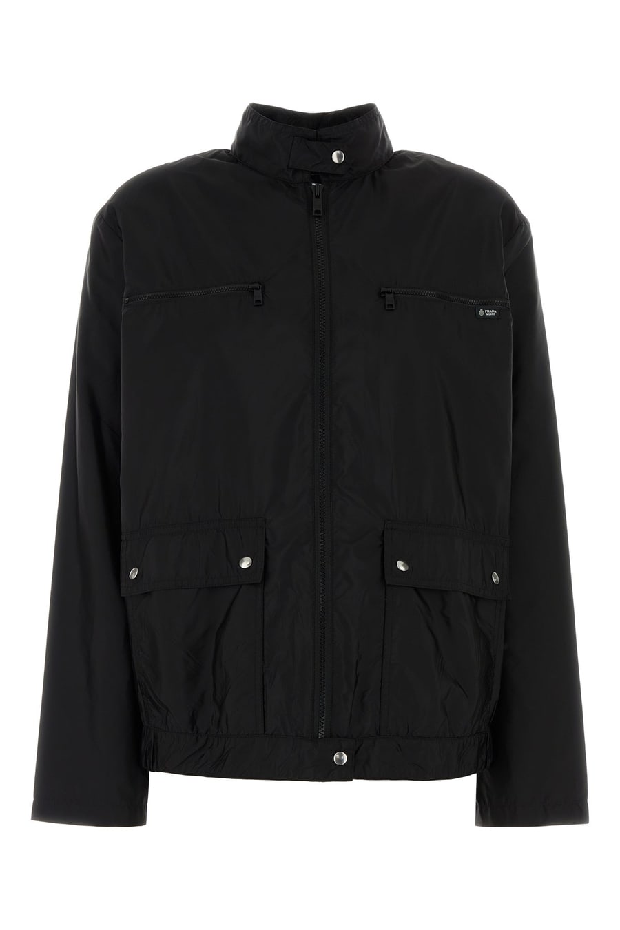Prada Giacca a vento in Re-Nylon nero