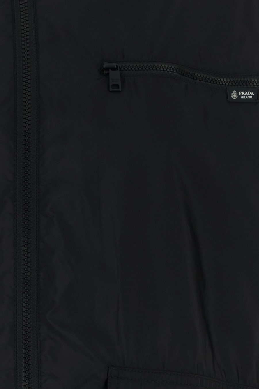 Prada Giacca a vento in Re-Nylon nero, view 3