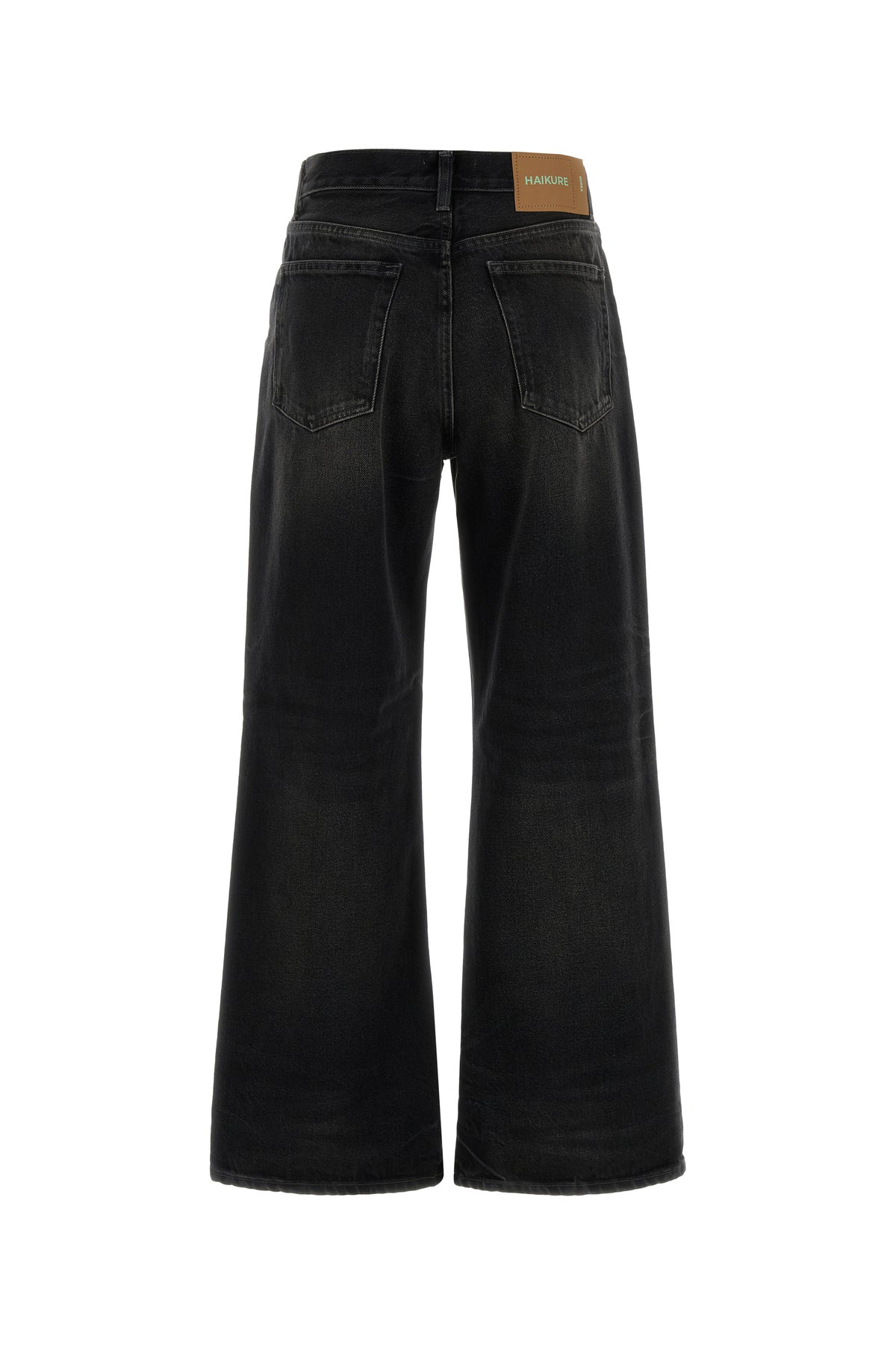 HAIKURE Jeans dalla gamba ampia Bethany in denim nero, view 2