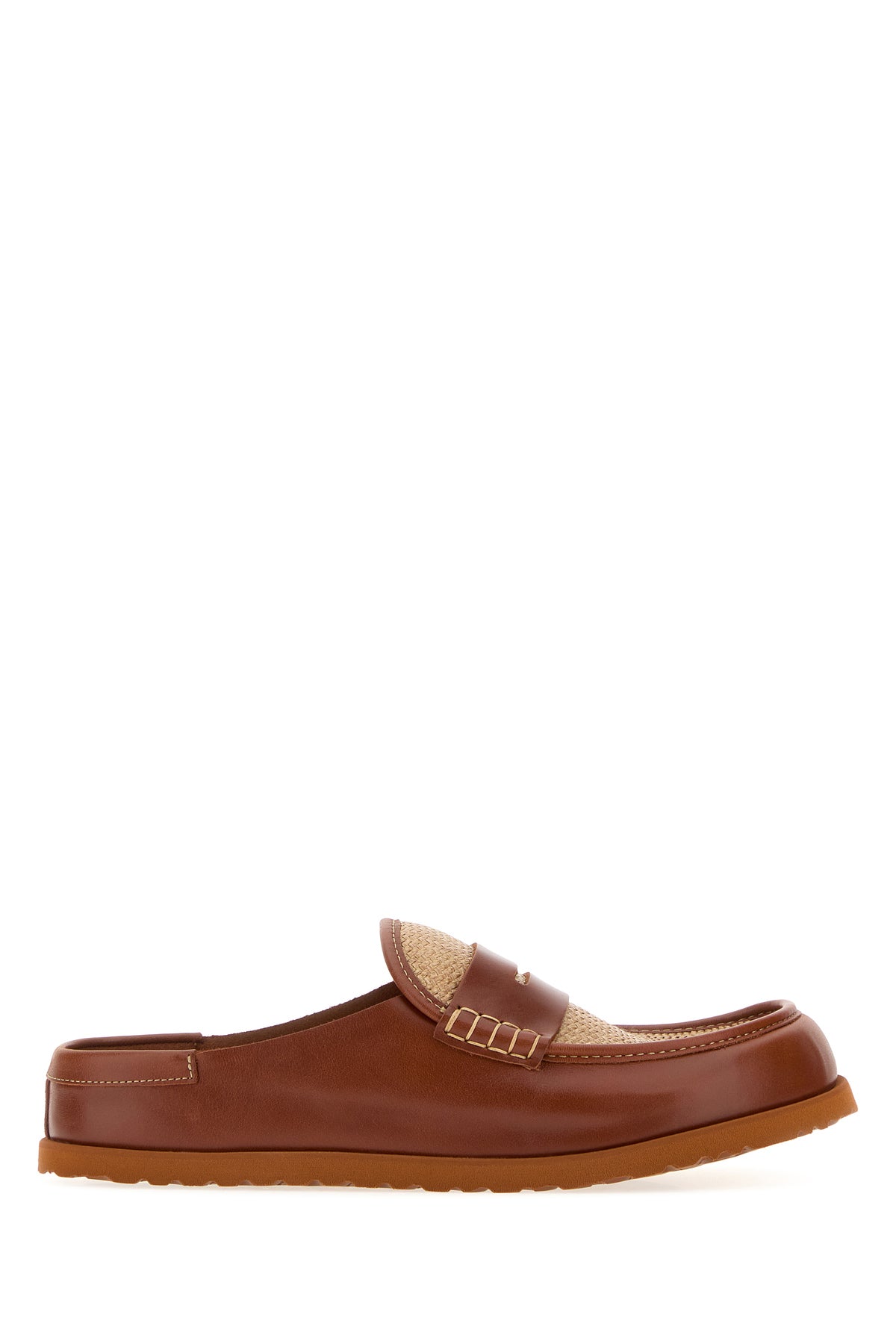 BIRKENSTOCK 1774 Slippers Naples bicolor in rafia e nappa