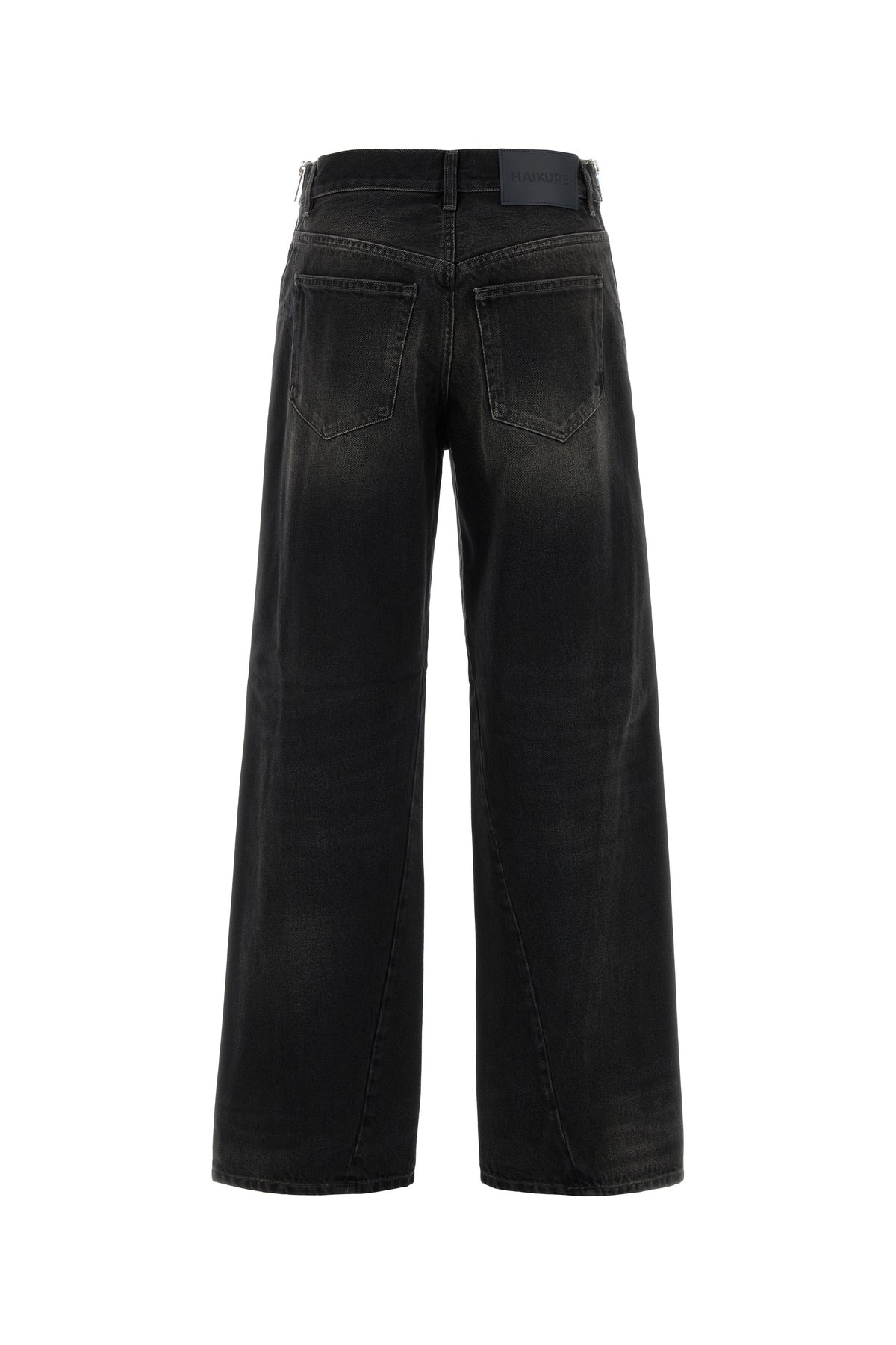 HAIKURE Jeans dalla gamba ampia Bonnie in denim nero, view 2