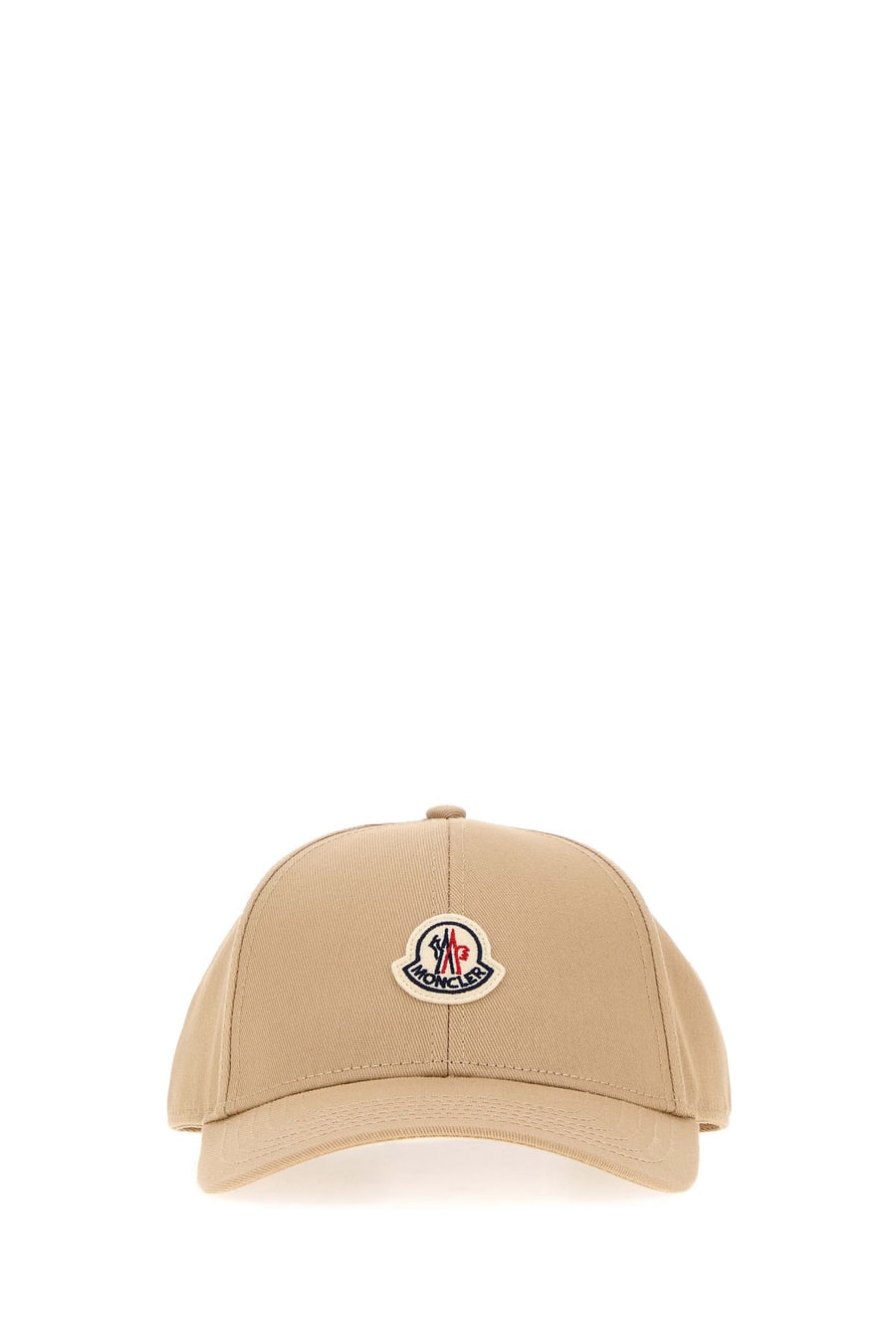 Moncler Cappello da baseball in cotone beige