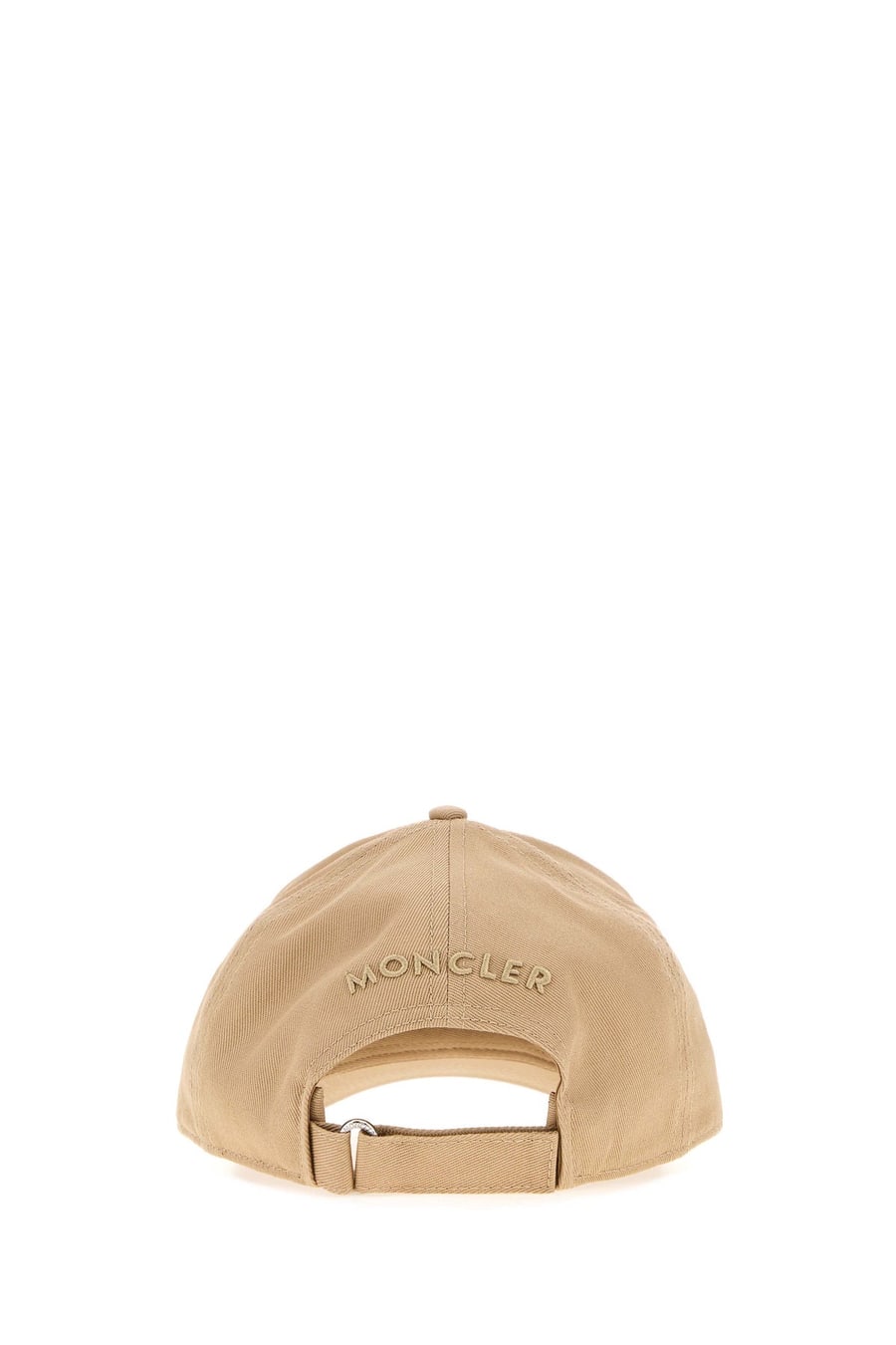 Moncler Cappello da baseball in cotone beige, view 3