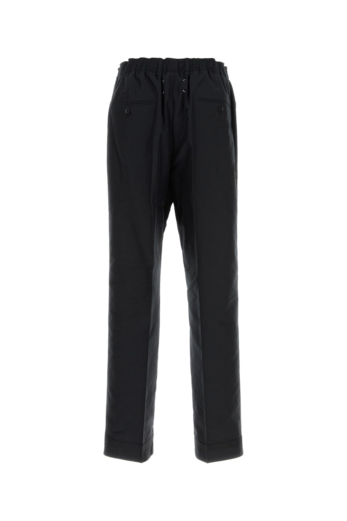 Maison Margiela Pantalone in misto cotone blu notte, view 2