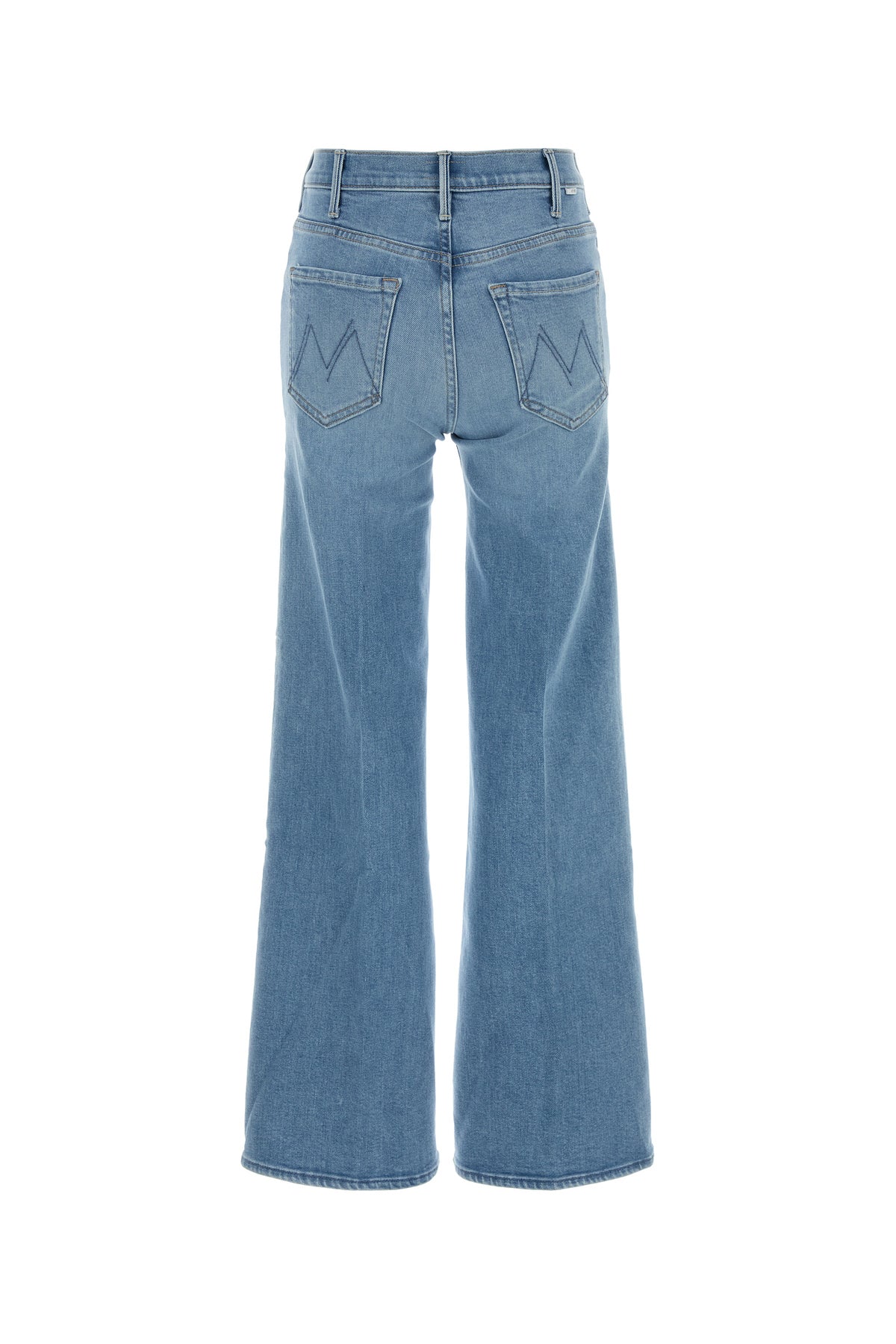 MOTHER Jeans The Hustler Roller Sneak in denim stretch, view 2