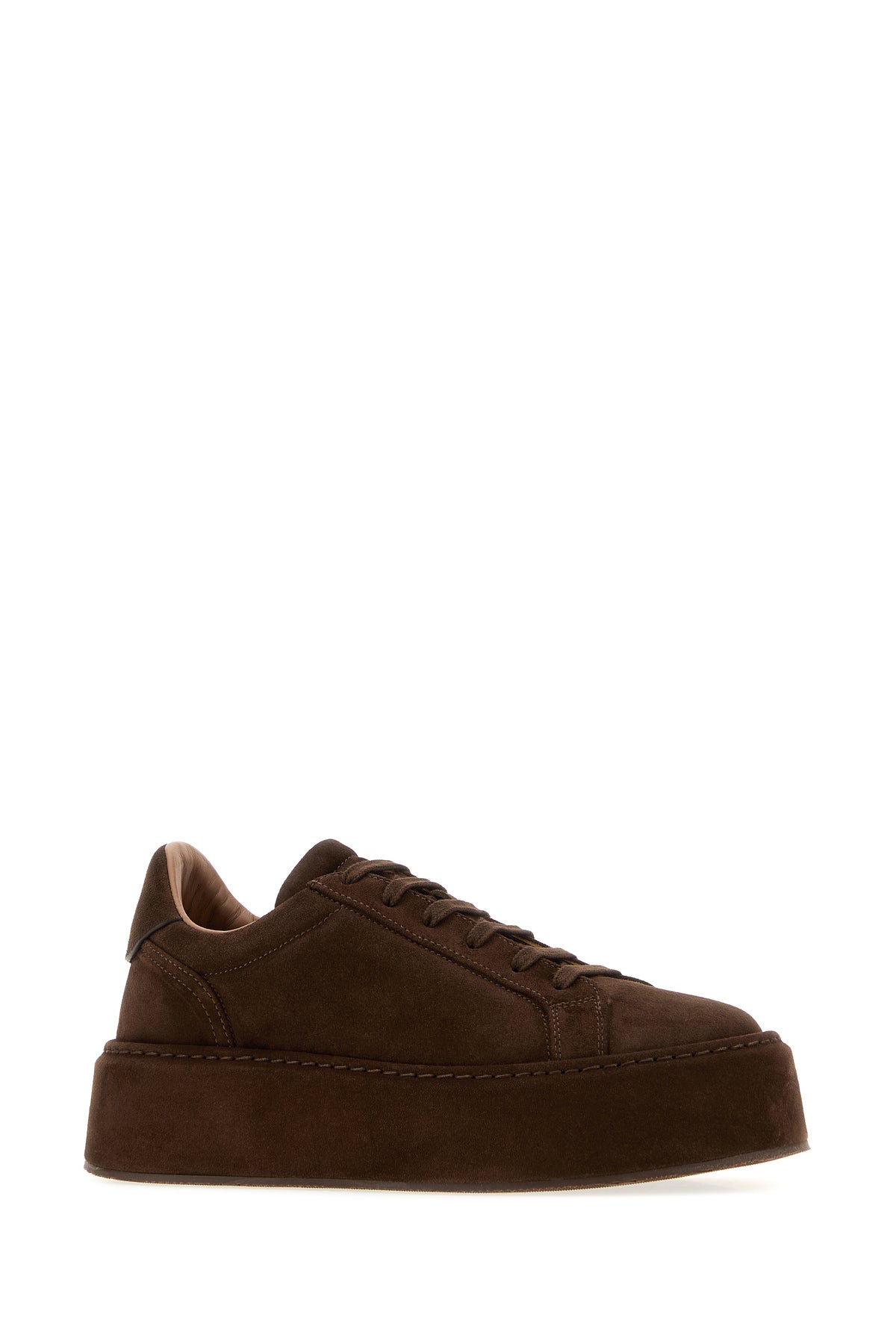 CASADEI Sneakers In pelle scamosciata marrone, view 2