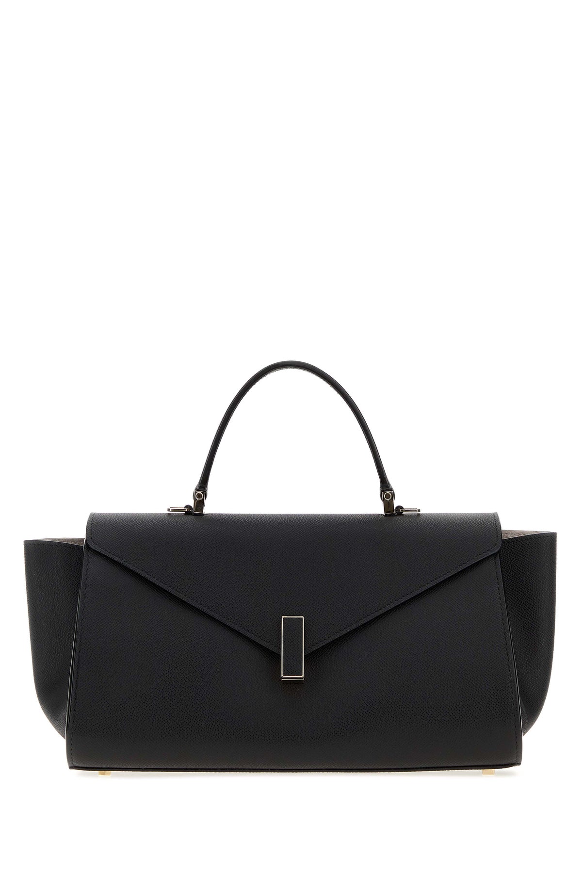 VALEXTRA Borsa a mano Iside Editor Senso media in pelle nera