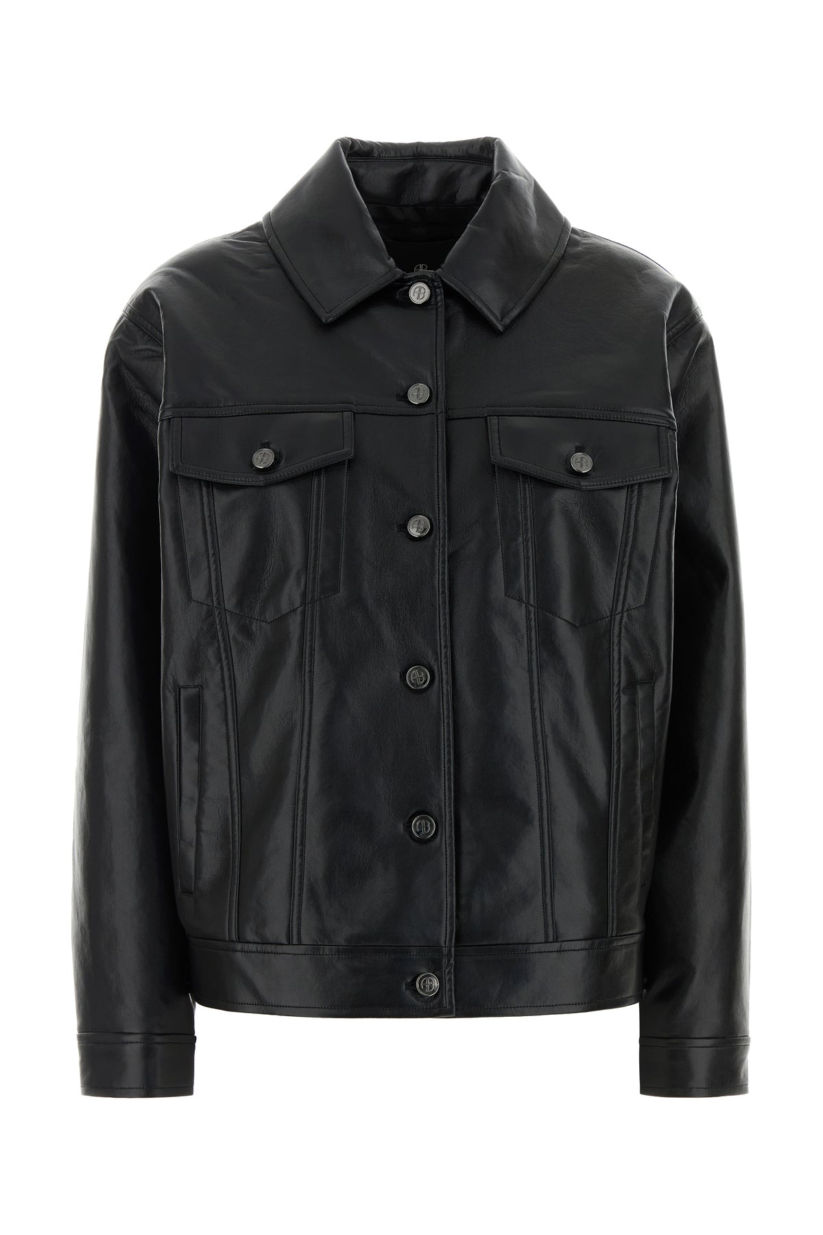 Anine Bing Giacca Rory in pelle nera