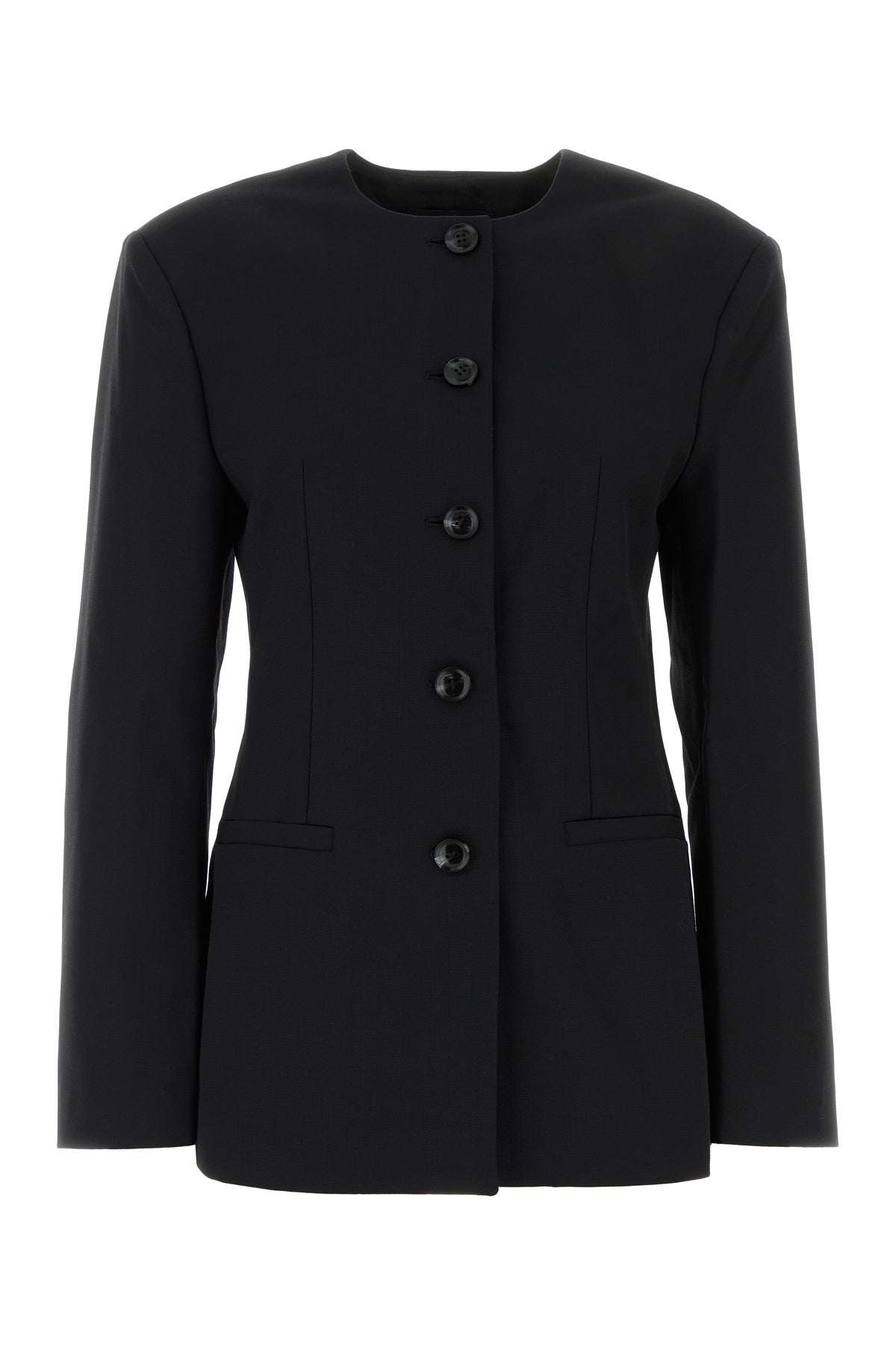 Anine Bing Giacca Huda in twill nero