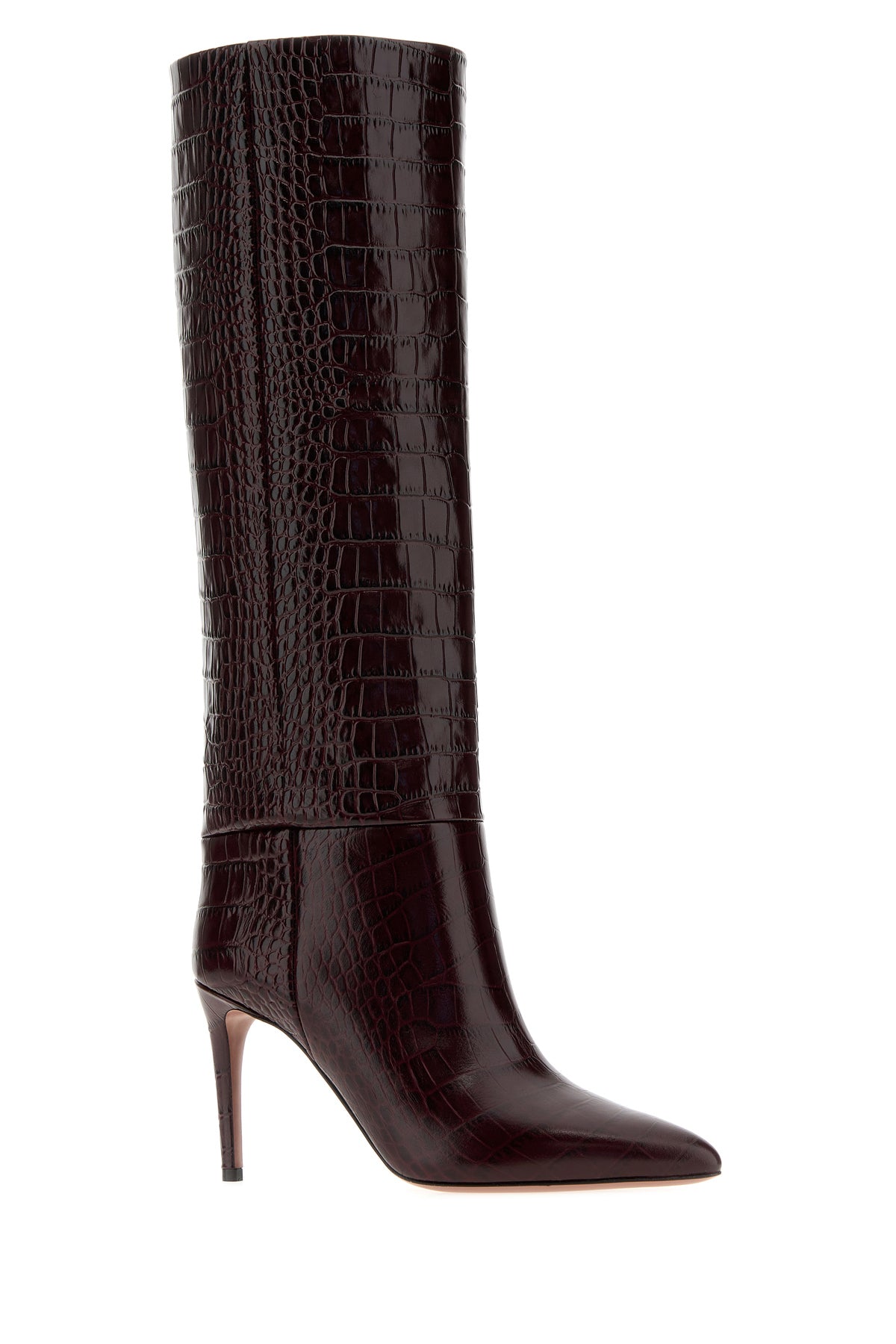 PARIS TEXAS Stivali in pelle bordeaux, view 2