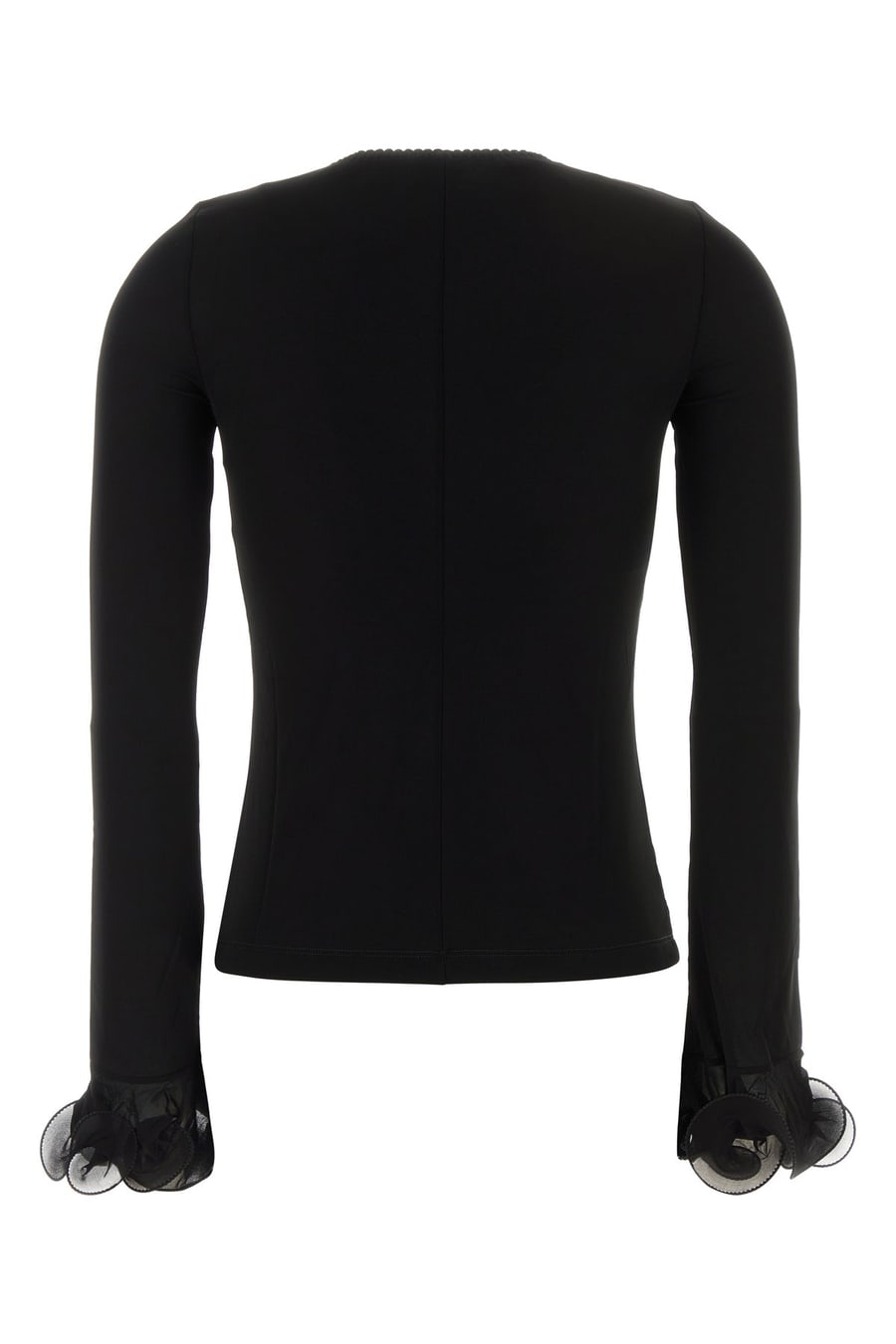 Moschino Top in jersey nero, view 2