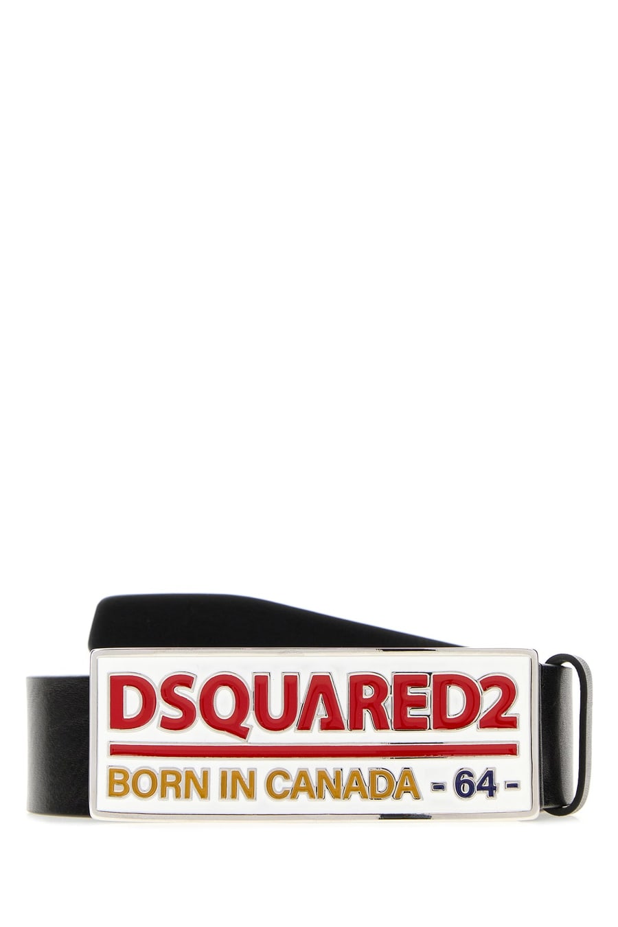 Dsquared2 Cintura in pelle nera