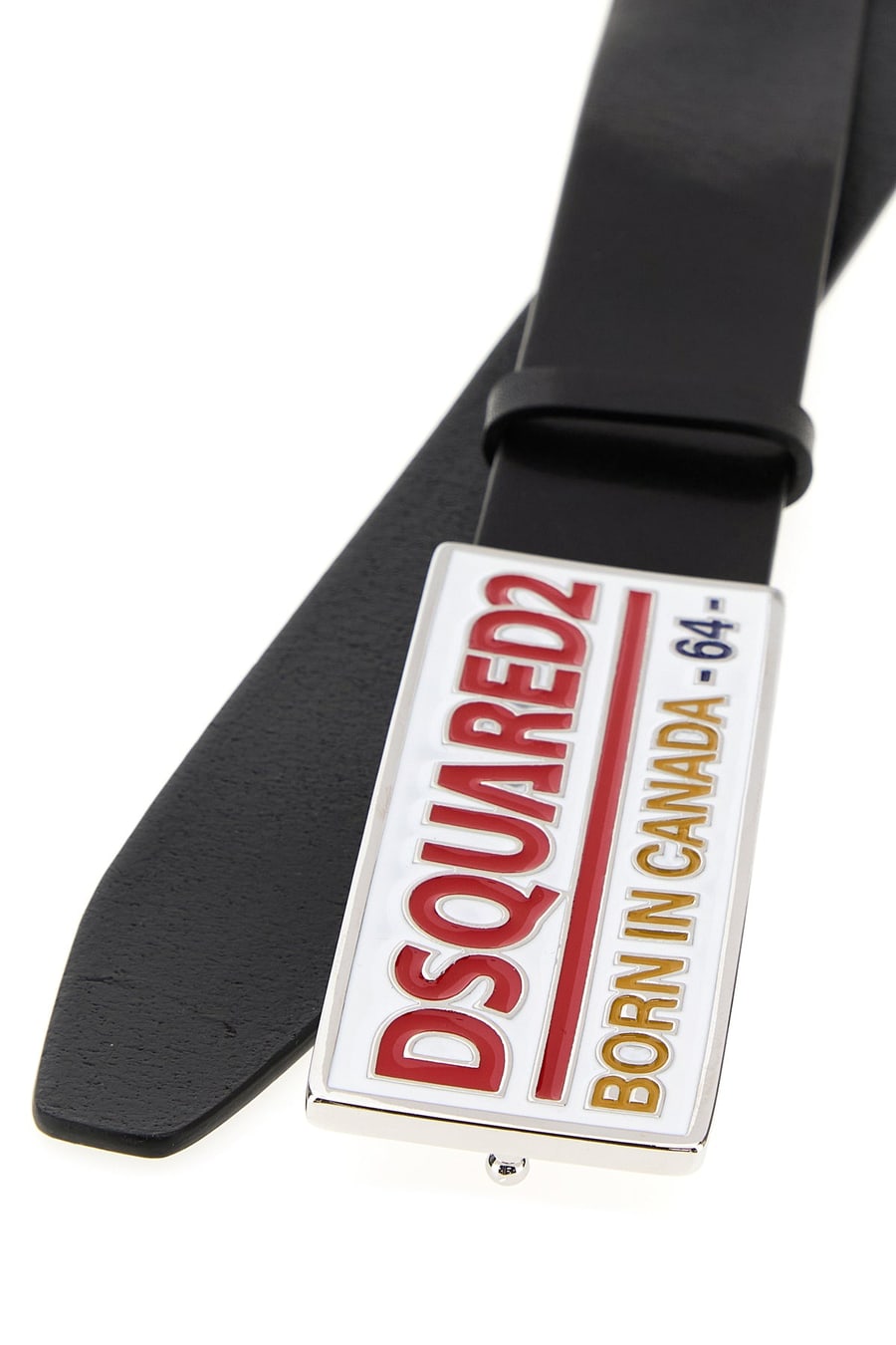 Dsquared2 Cintura in pelle nera, view 4