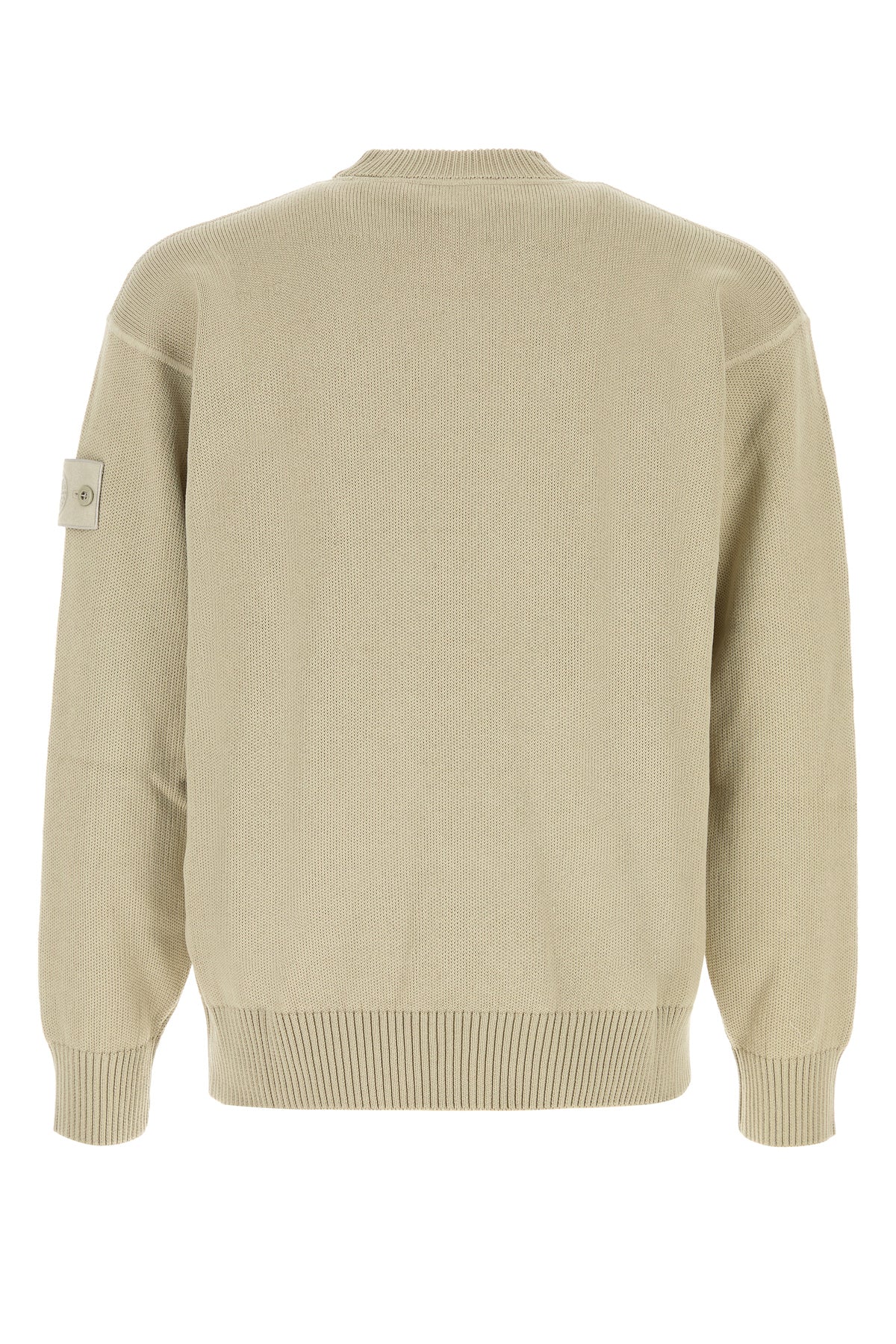 Stone Island Maglione in misto cotone beige, view 2