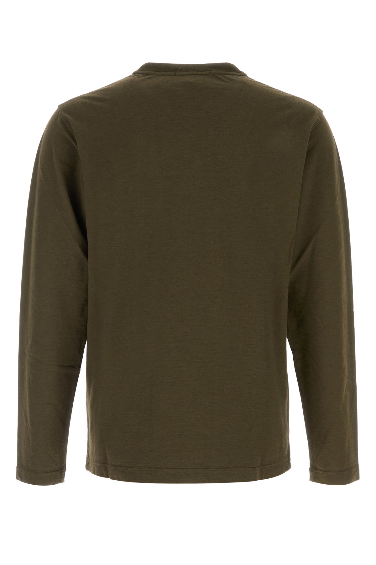 Stone Island T-shirt in cotone verde oliva, view 2