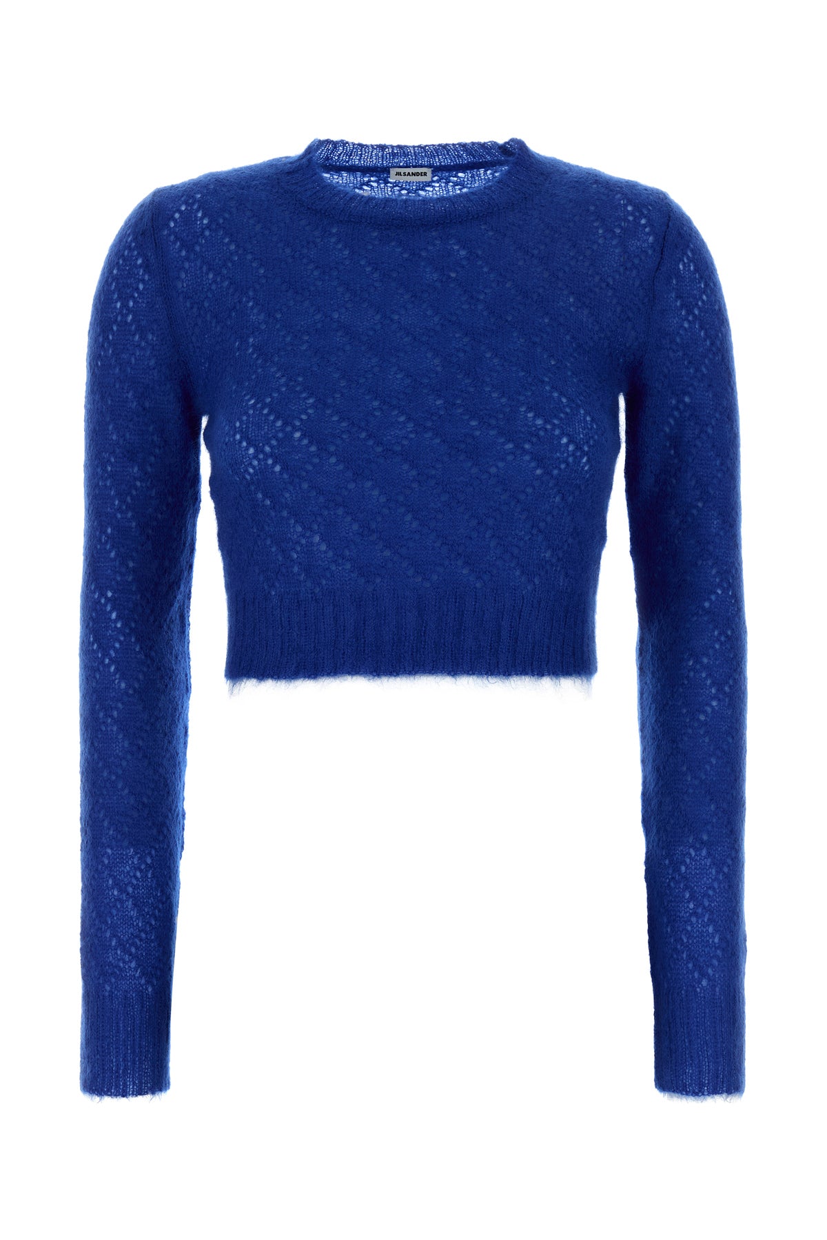 Jil Sander Maglione in misto mohair blu