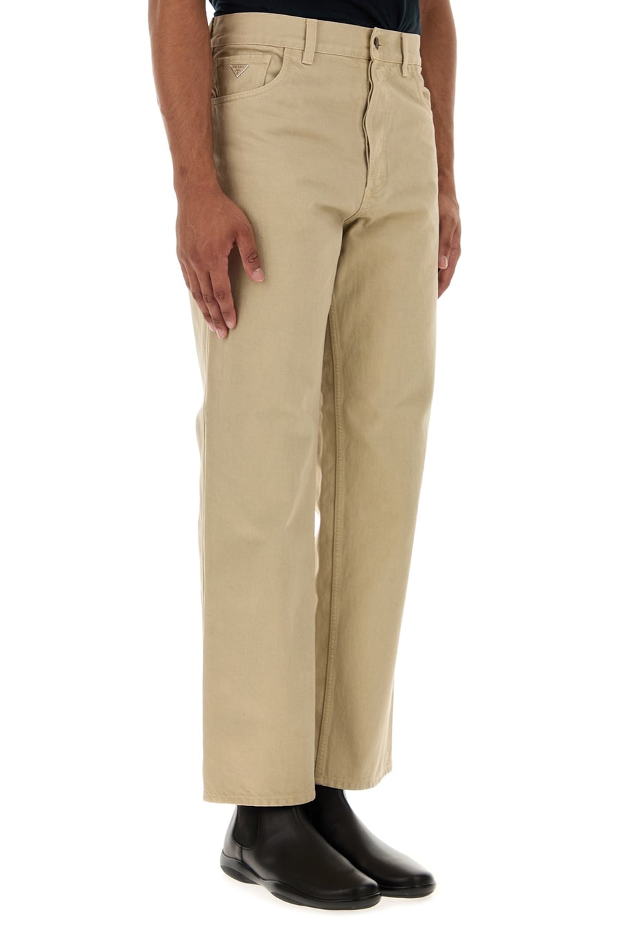 Prada Pandalone in cotone beige, view 3