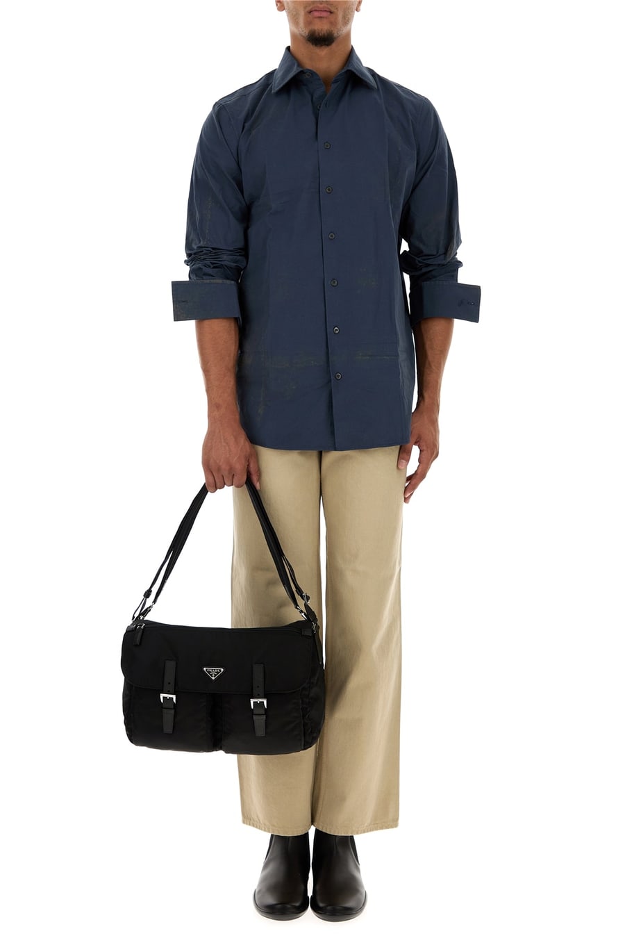 Prada Pandalone in cotone beige, view 6