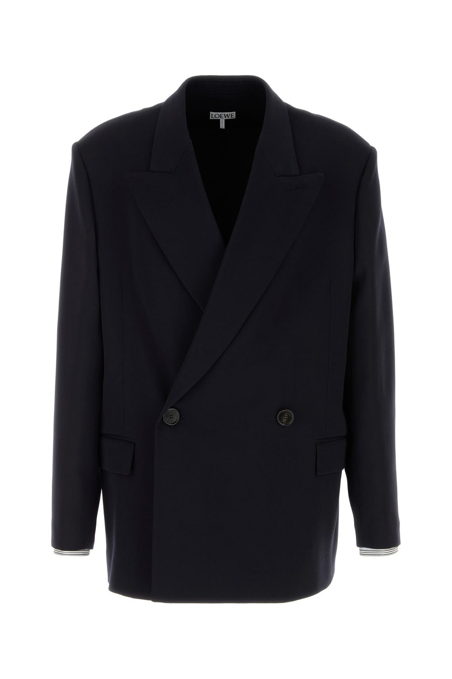 Loewe Giacca in misto lana blu navy