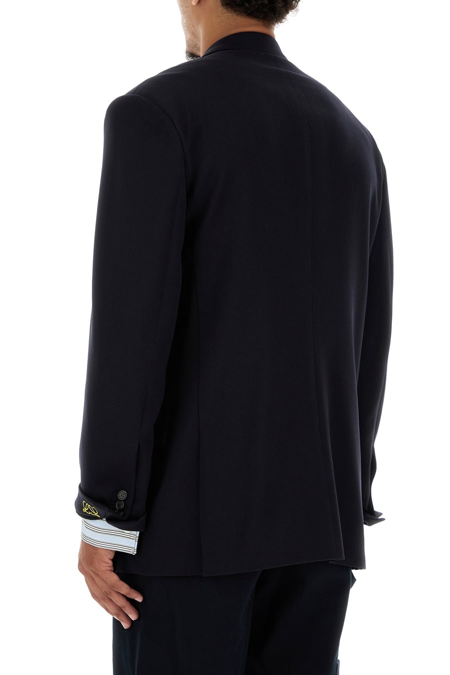 Loewe Giacca in misto lana blu navy, view 4