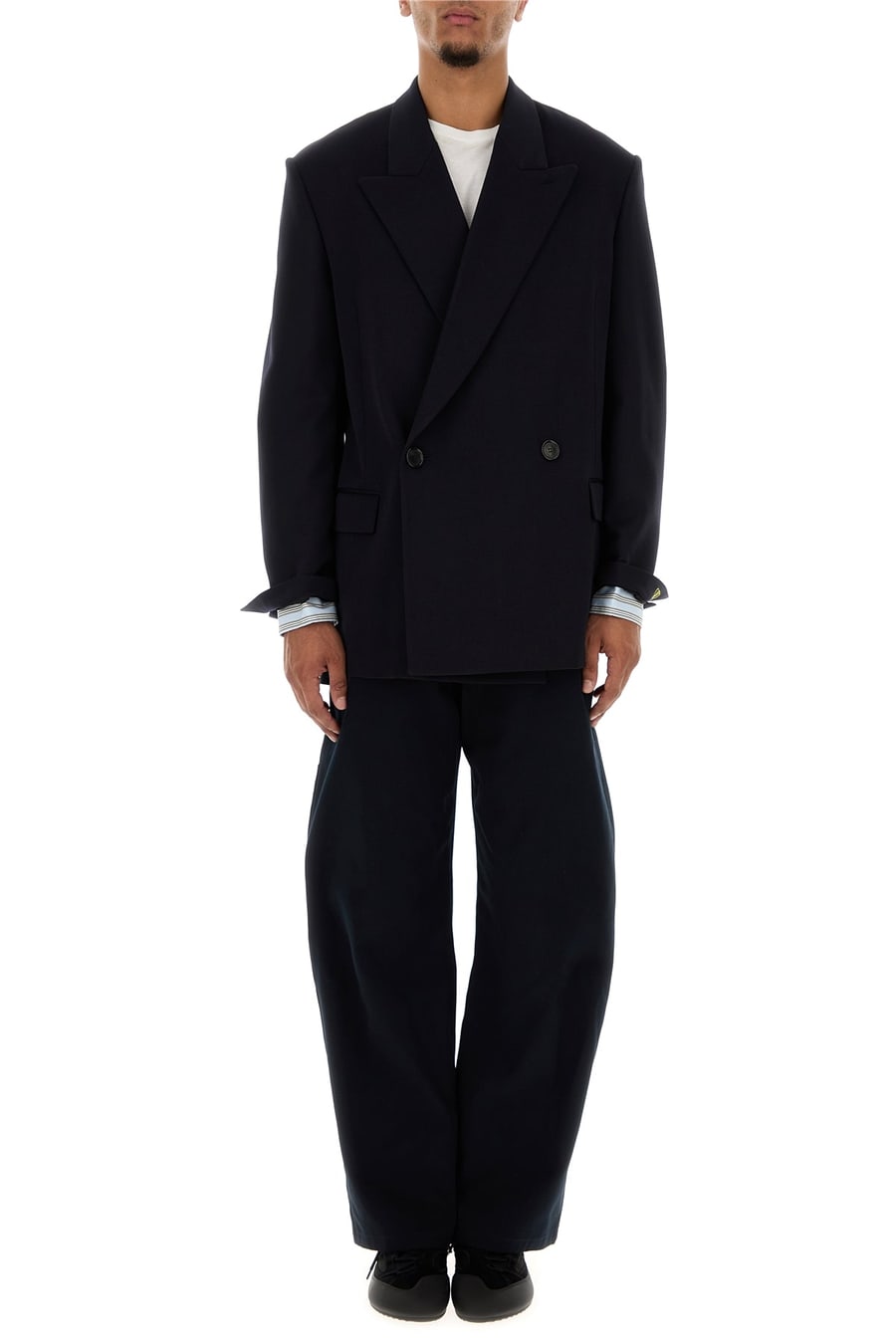 Loewe Giacca in misto lana blu navy, view 6