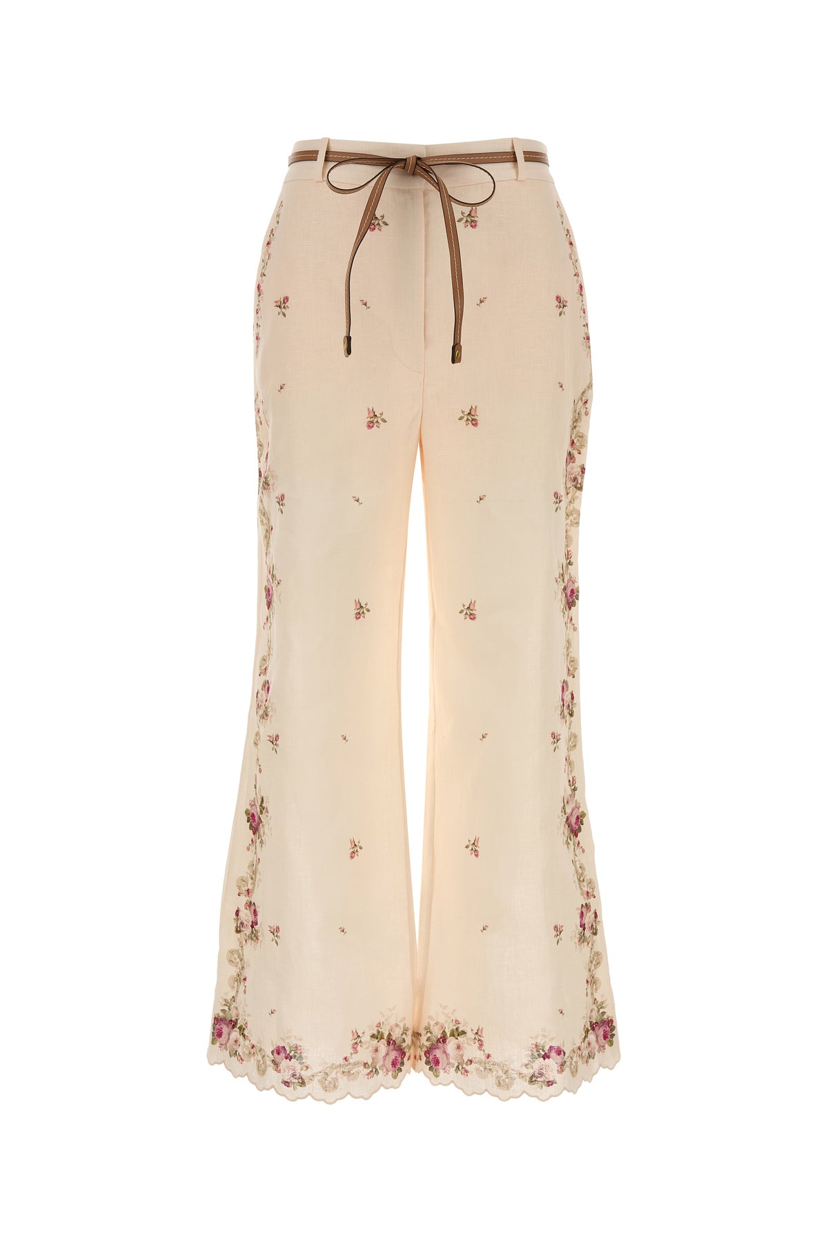 Zimmermann Pantalone Patience in lino stampato