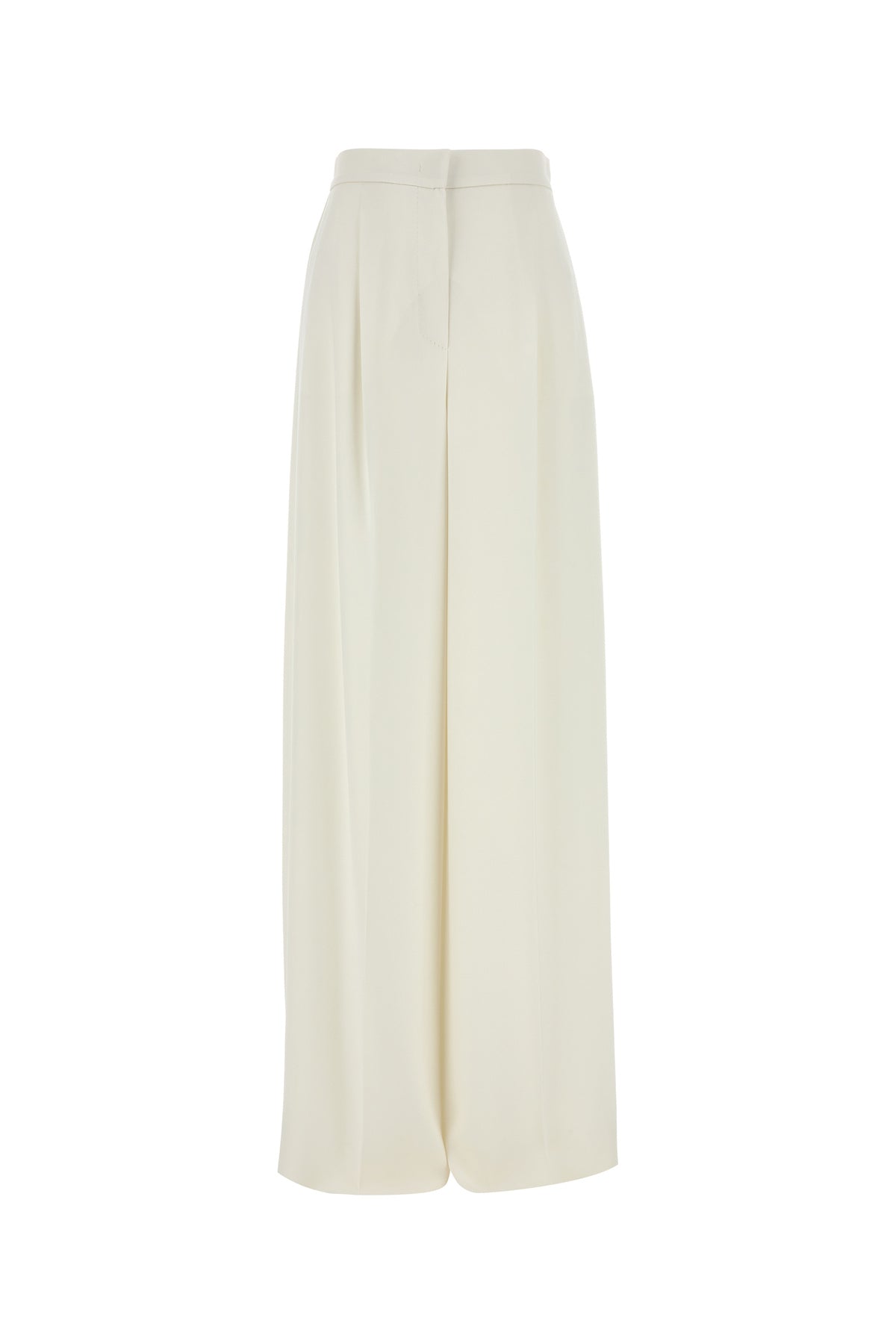Max Mara Pantalone dalla gamba ampia Manetta in crepe bianco