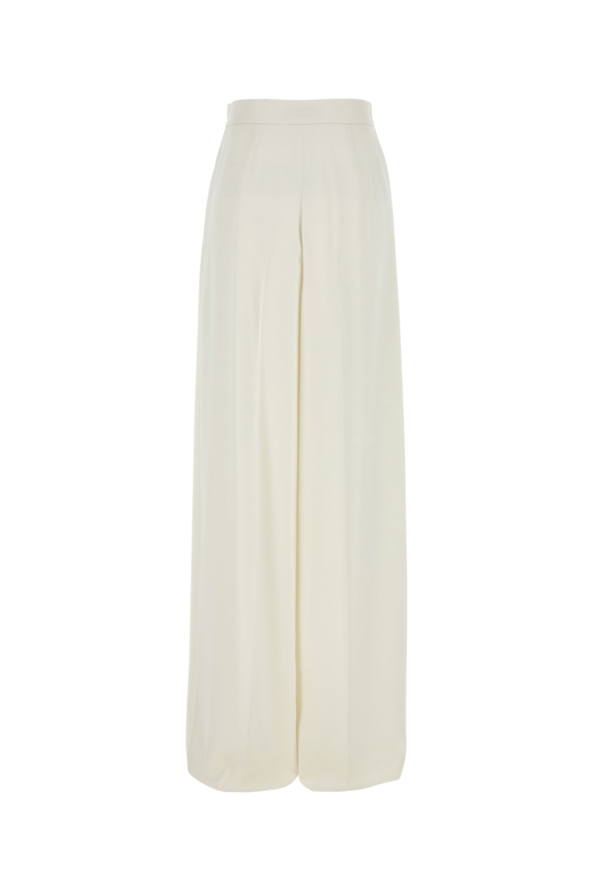 Max Mara Pantalone dalla gamba ampia Manetta in crepe bianco, view 2