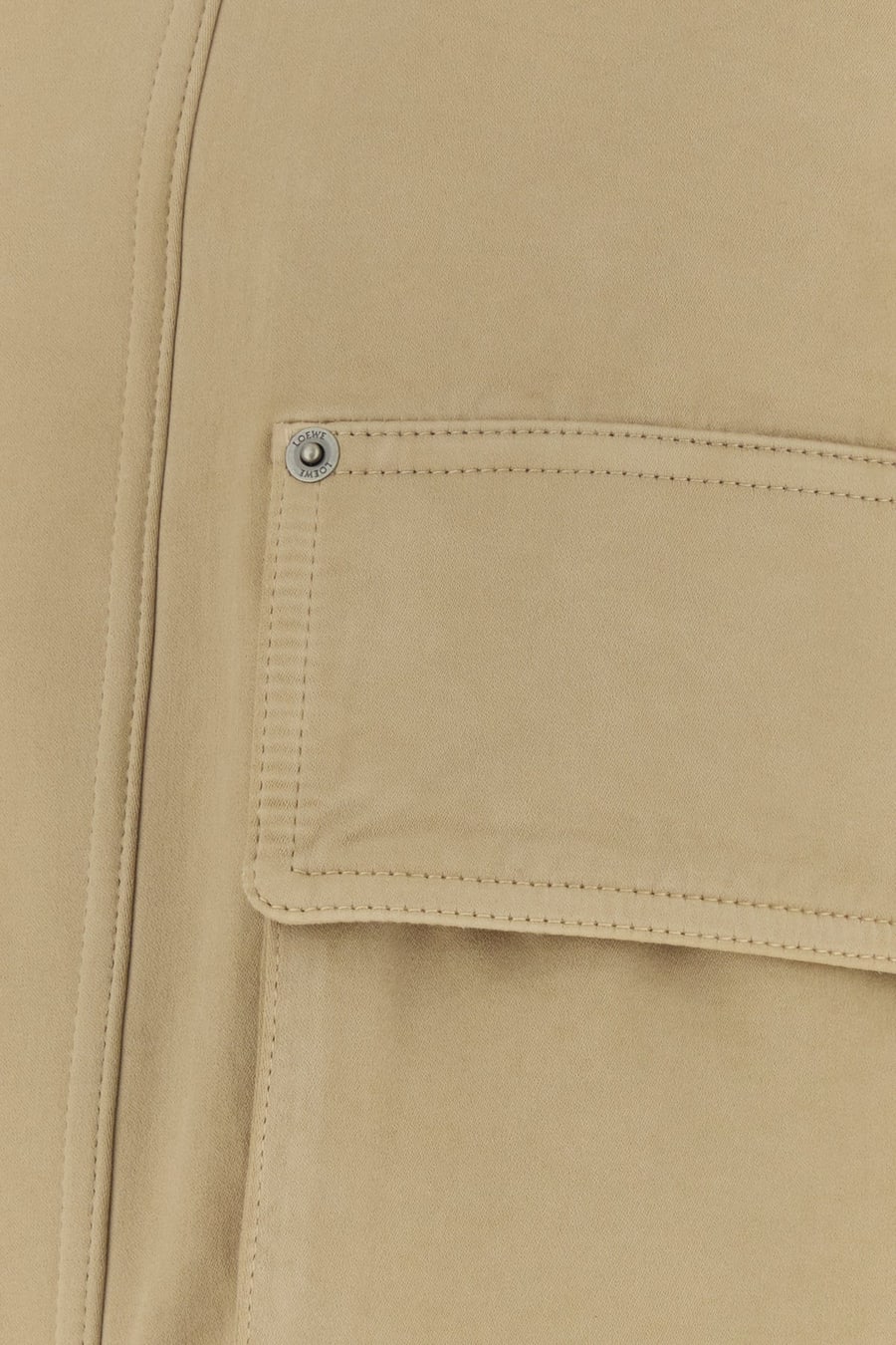 Loewe Parka in cotone beige, view 3