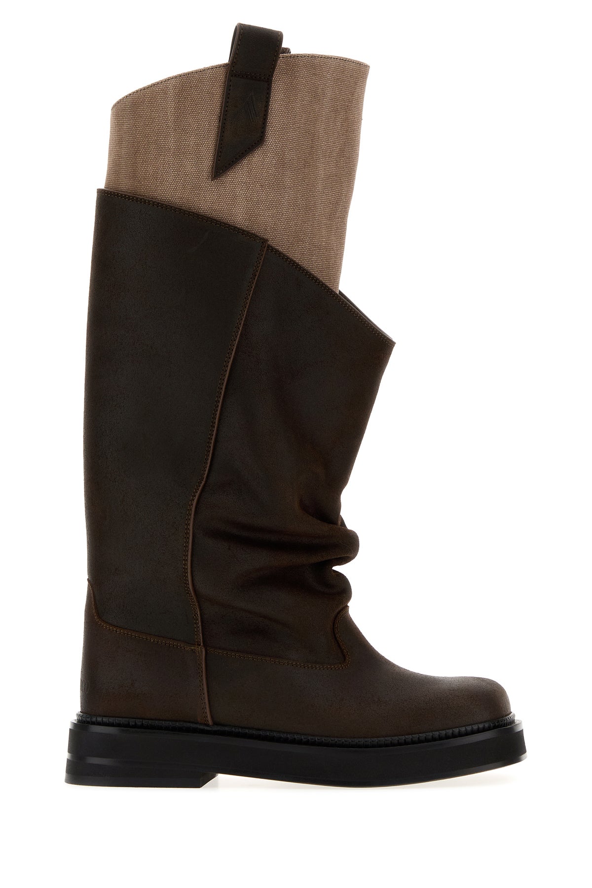The Attico Stivali New Robin Passeggiata in pelle cioccolato