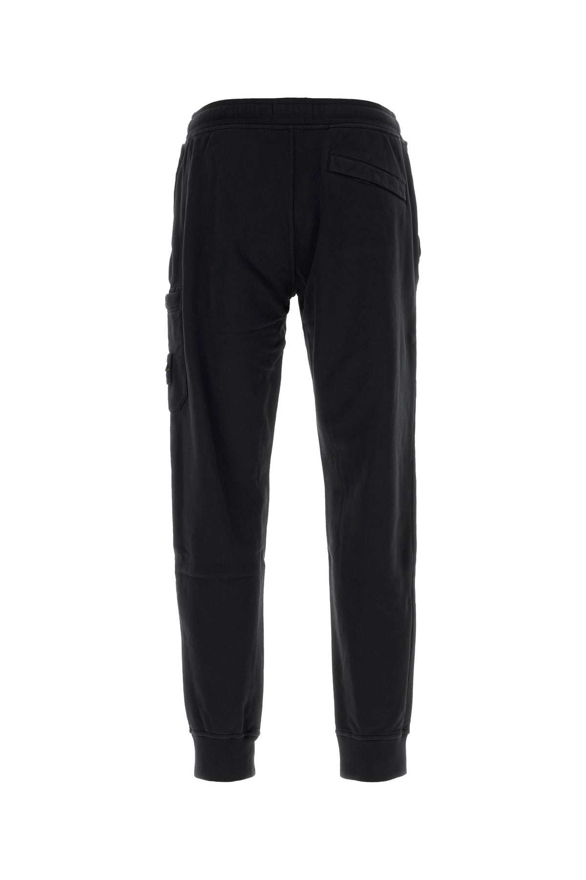 Stone Island Pantalone jogging in cotone nero, view 2