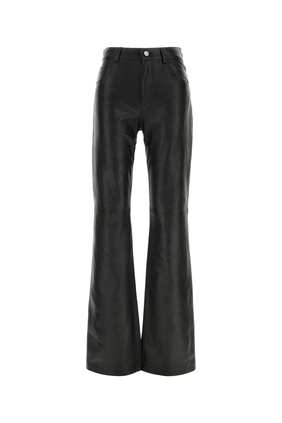 HAIKURE Pantalone in pelle nera