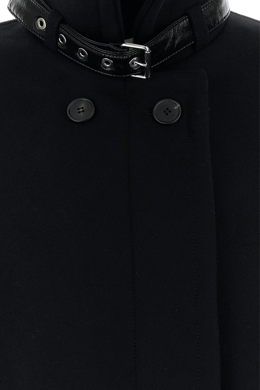 LANVIN Cappotto in lana nera, view 3