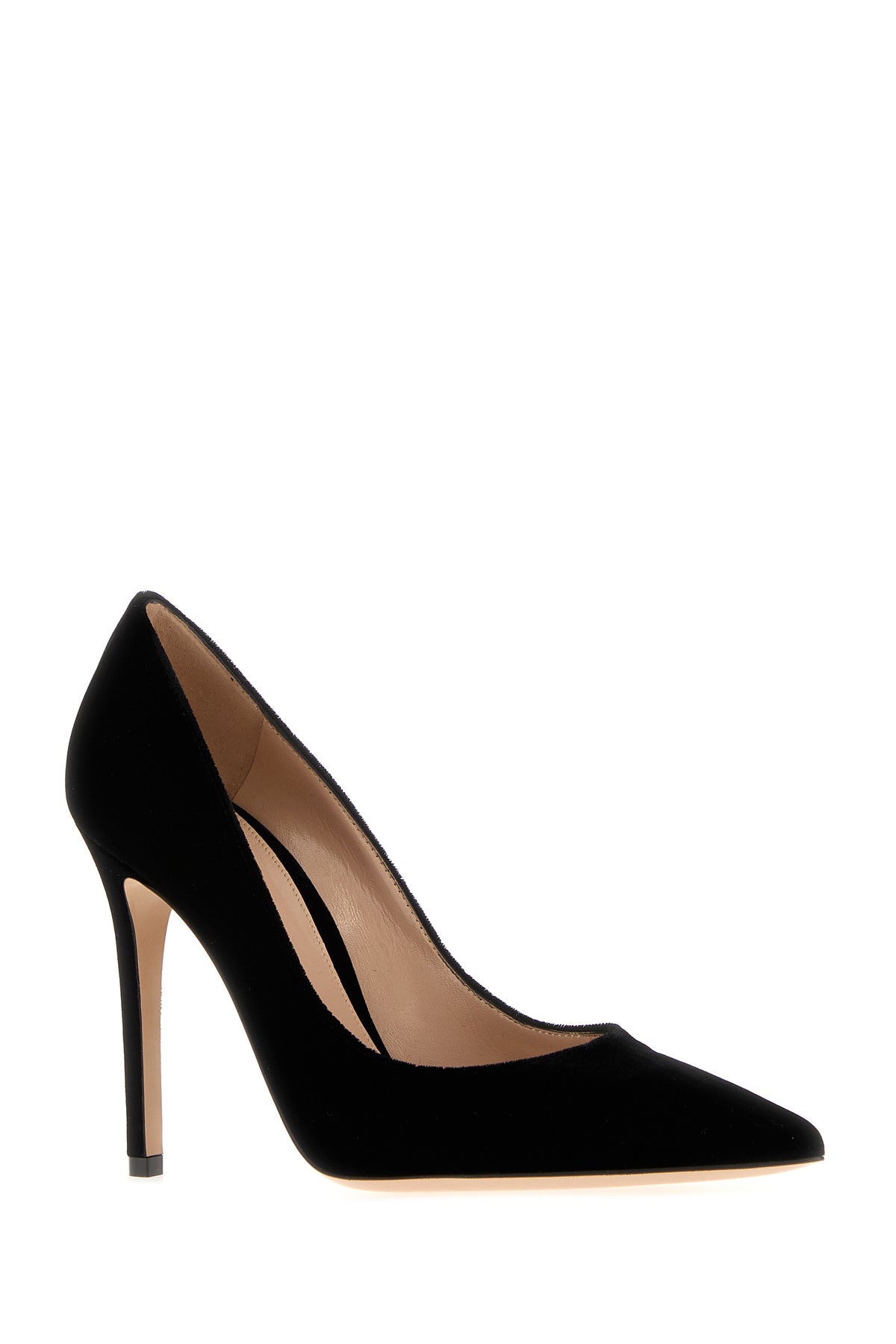GIANVITO ROSSI Scarpe con tacco Gianvito in velluto nero, view 2