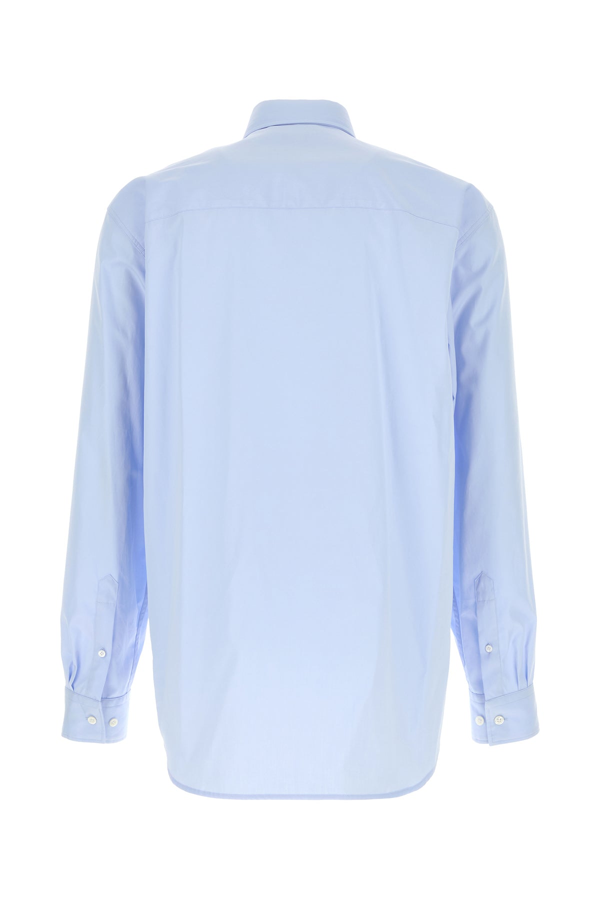 Dries Van Noten Camicia Cilian in popeline azzurro, view 2