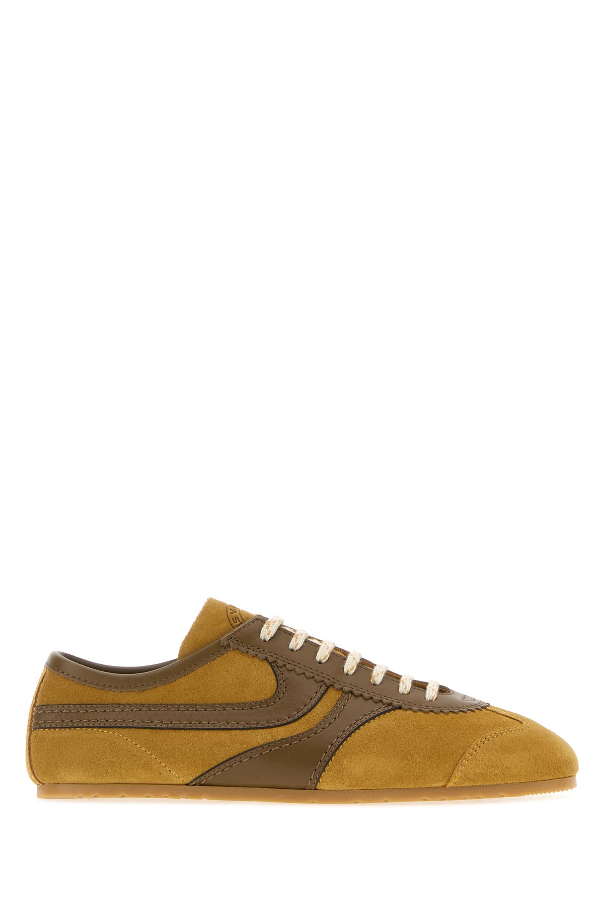 Dries Van Noten Sneakers in pelle scamosciata senape