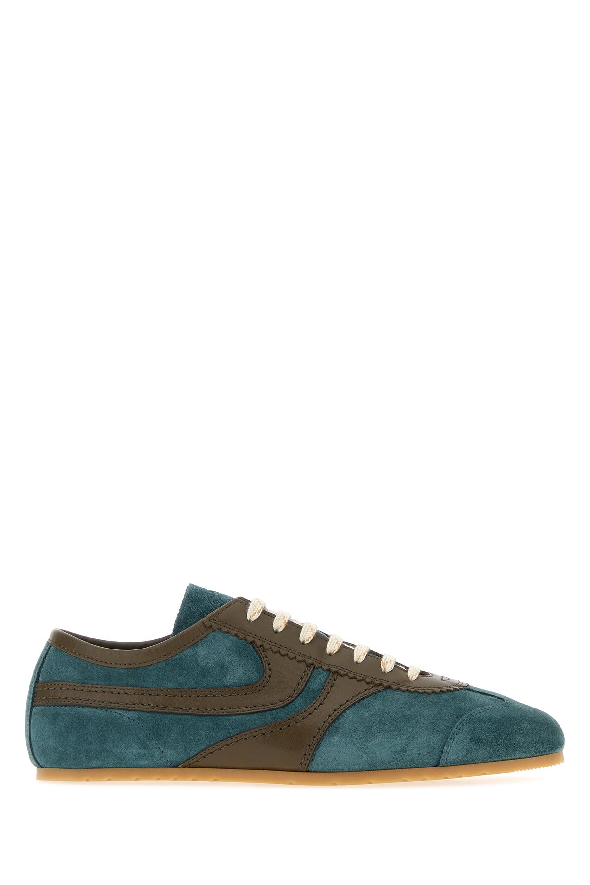 Dries Van Noten Sneakers bicolor in pelle scamosciata e pelle
