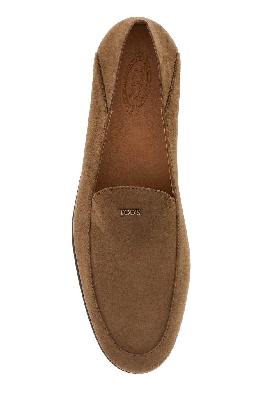 Tod's Mocassini in pelle scamosciata biscotto, view 4