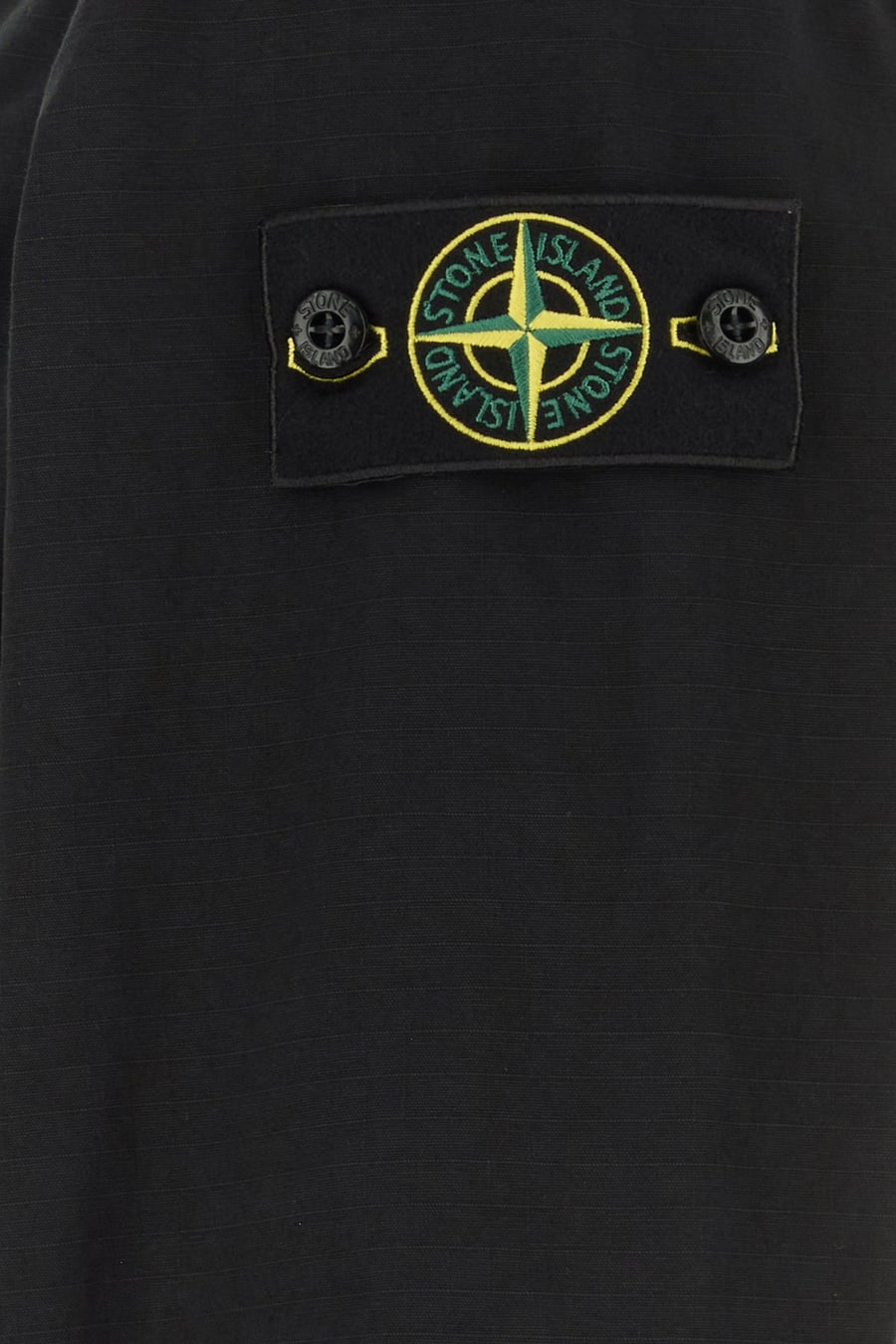 Stone Island Bomber in cotone nero, view 3