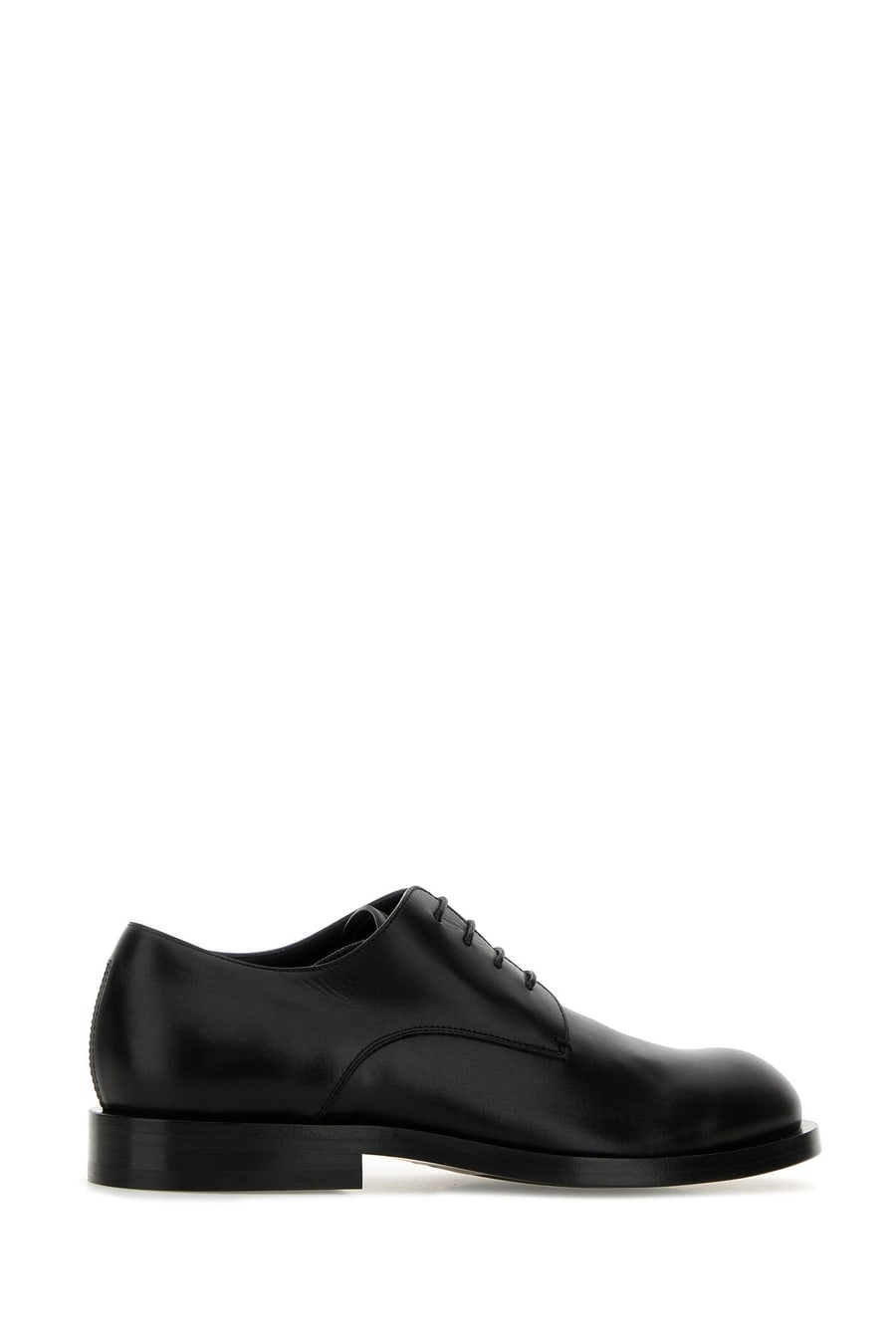 Jil Sander Scarpe stringate in pelle nera, view 3