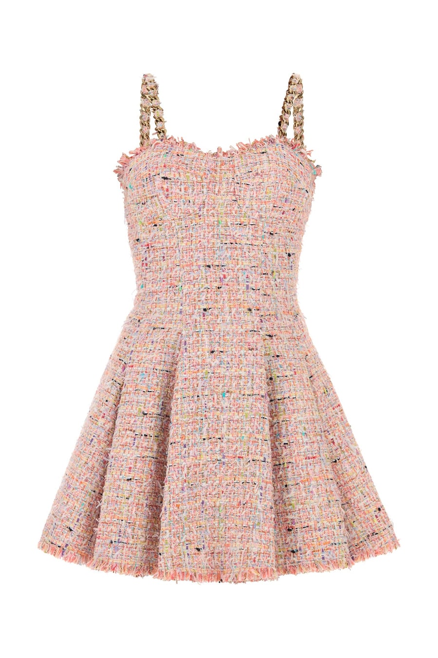 Balmain Mini abito in tweed multicolor