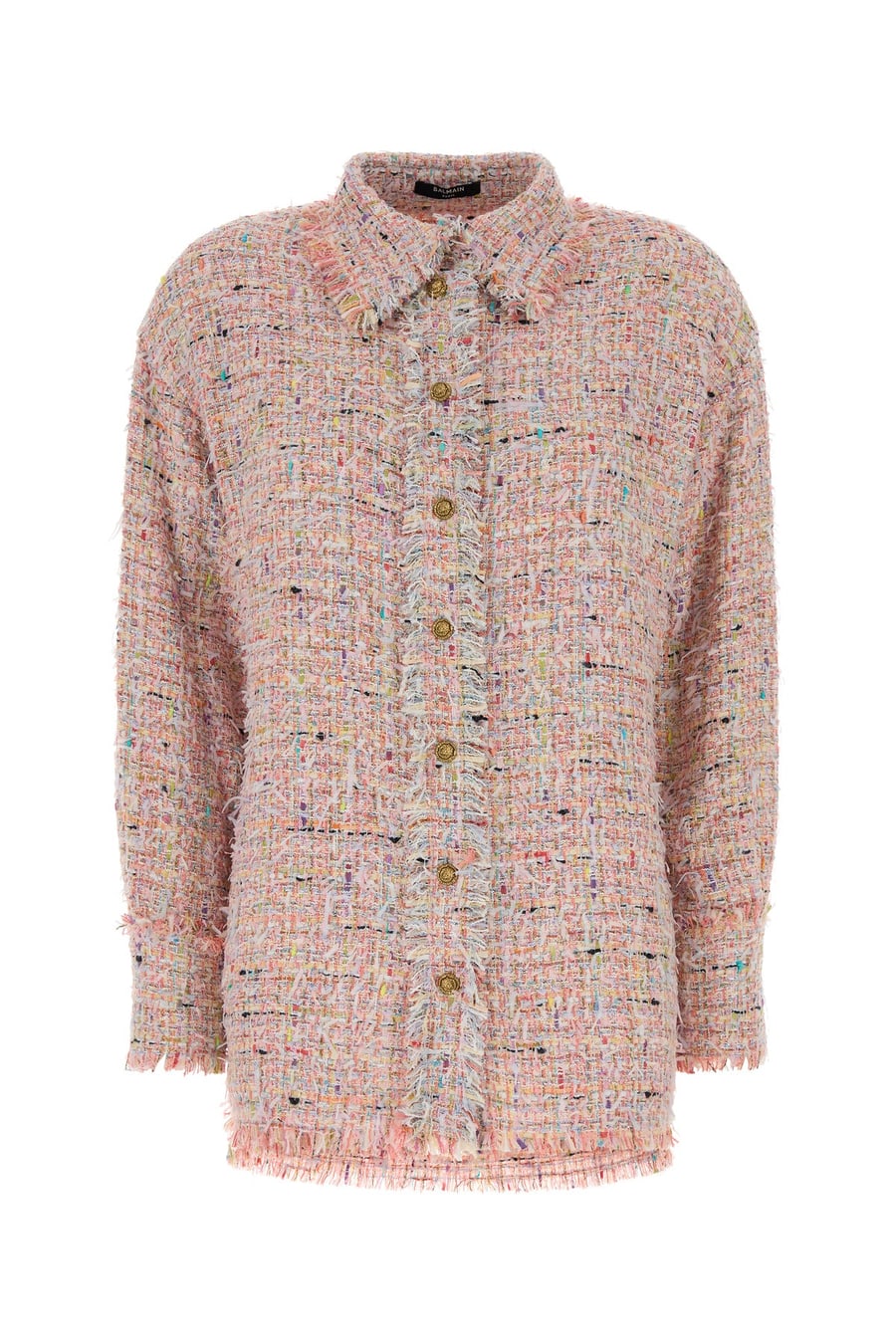 Balmain Camicia in tweed multicolor