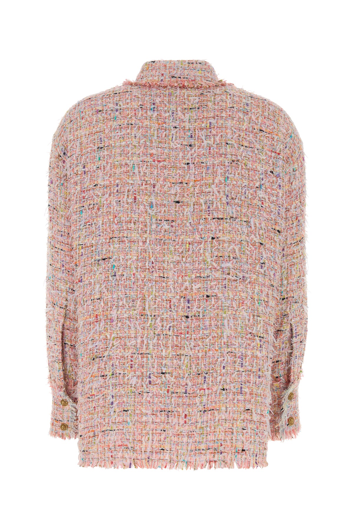 Balmain Camicia in tweed multicolor, view 2