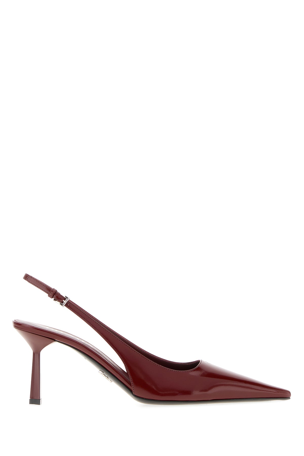 Prada Scarpe con tacco in pelle porpora