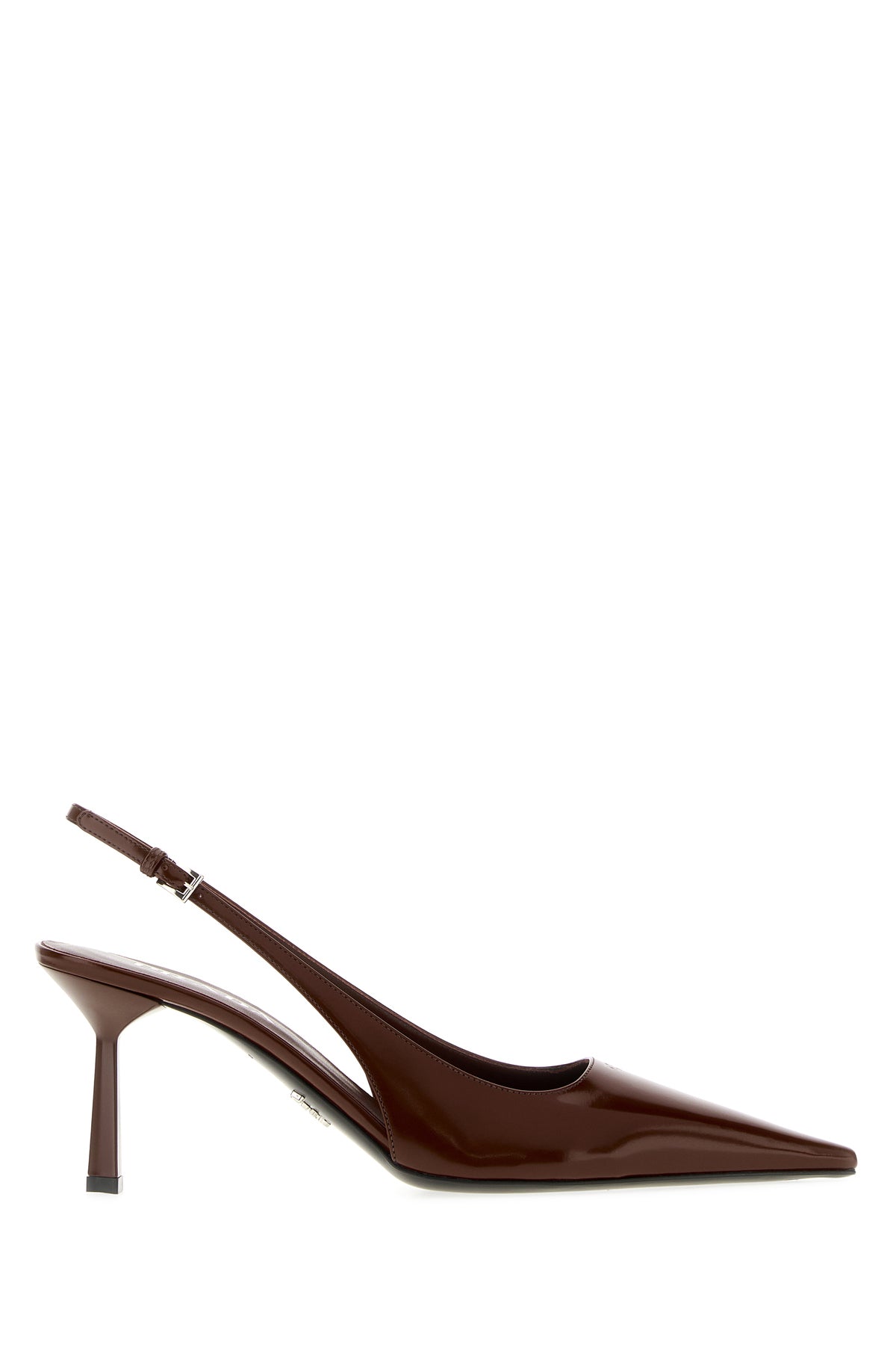 Prada Scarpe con tacco in pelle cioccolato