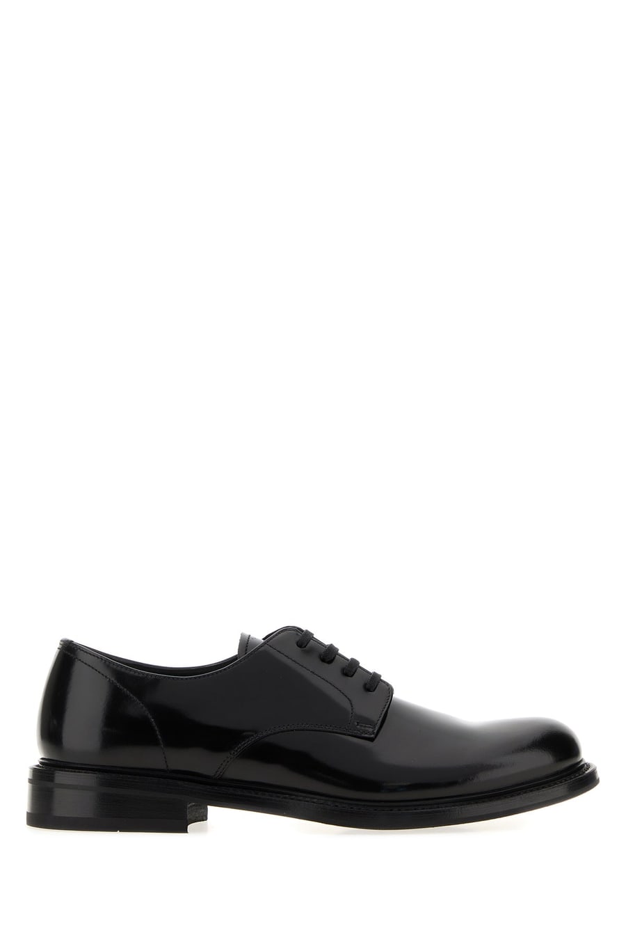 Prada Scarpe stringate in pelle nera