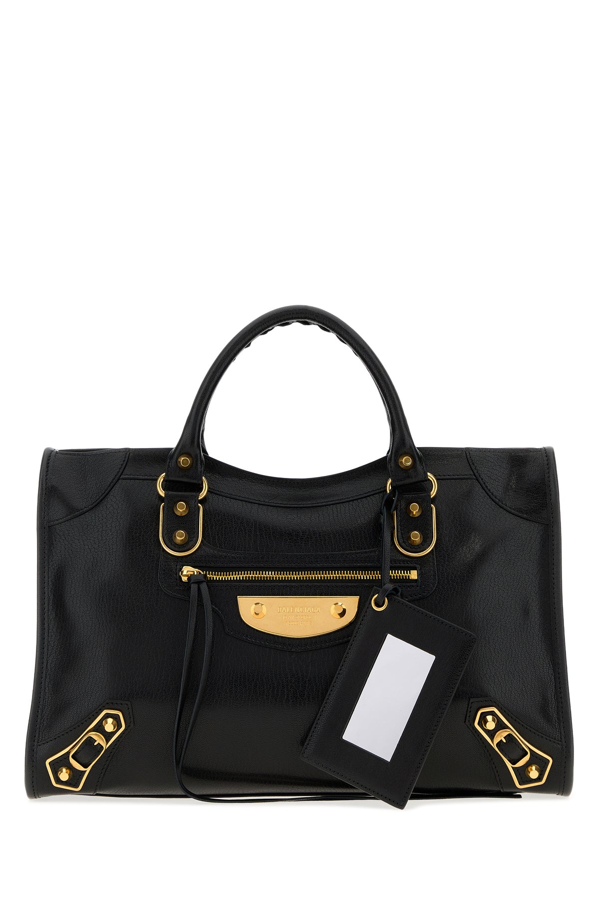 Balenciaga Borsa a mano Le City Uptown media in pelle nera