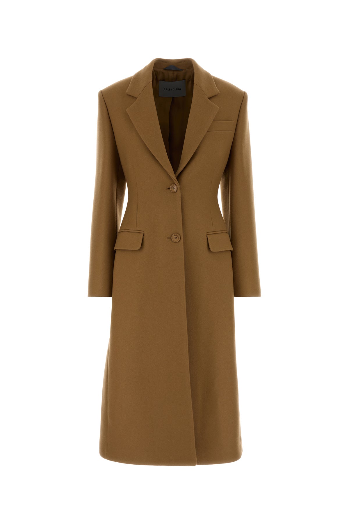 Balenciaga Cappotto in misto lana biscotto