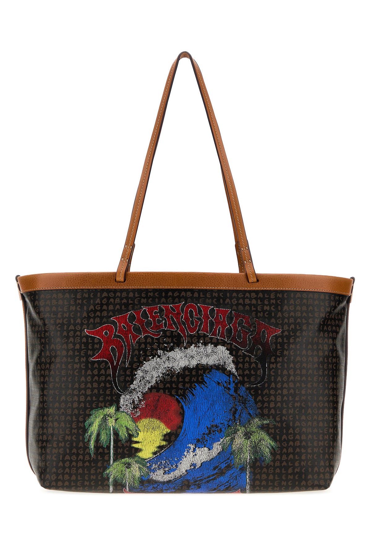 Balenciaga Borsa shopping Select media in tela stampata
