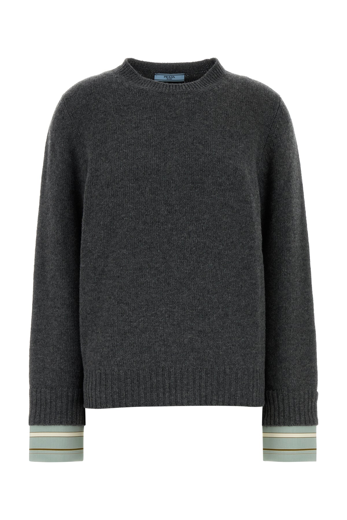 Prada Maglione in misto lana grigia scura